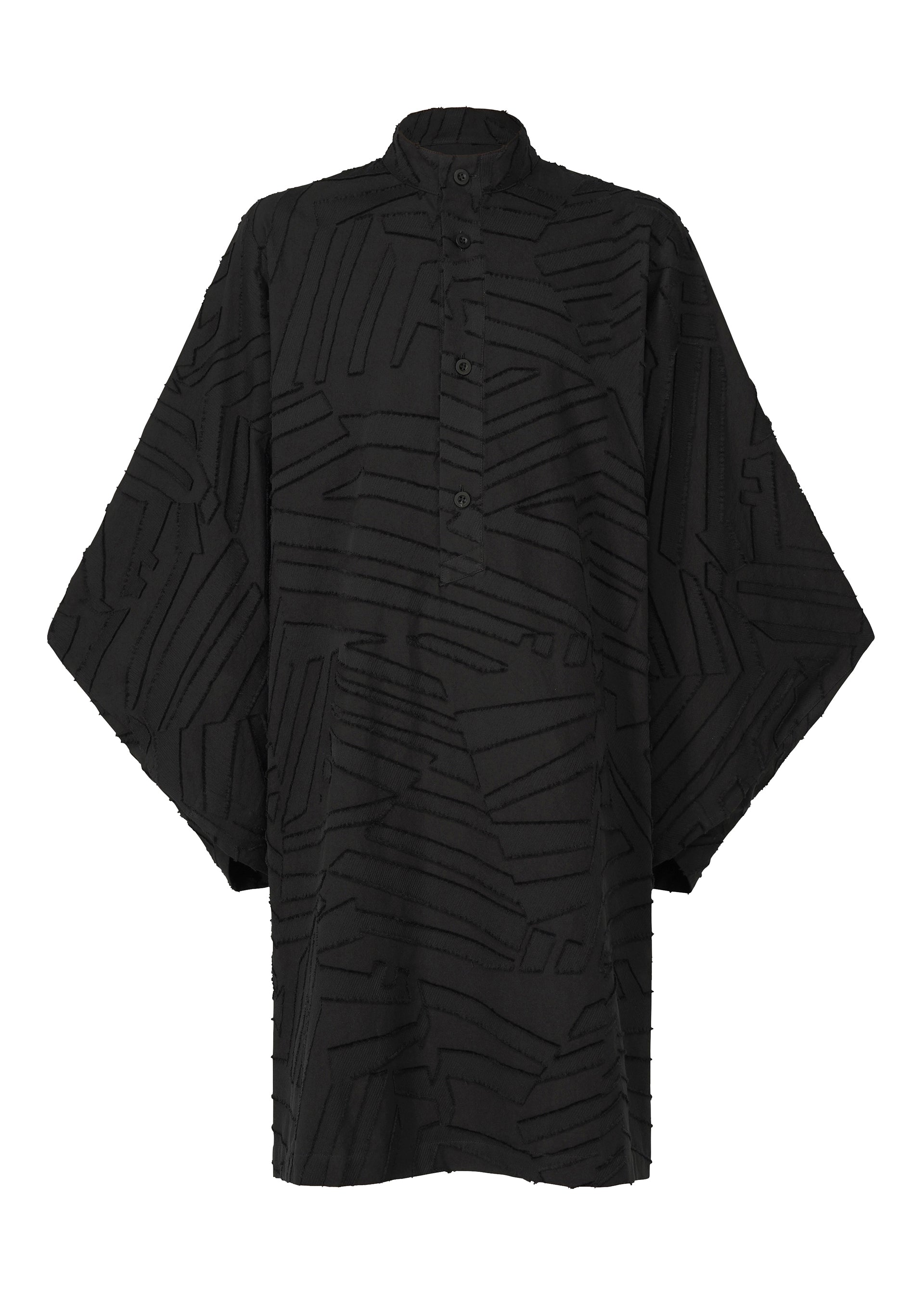 Geometry Jacquard Shirt - BLACK
