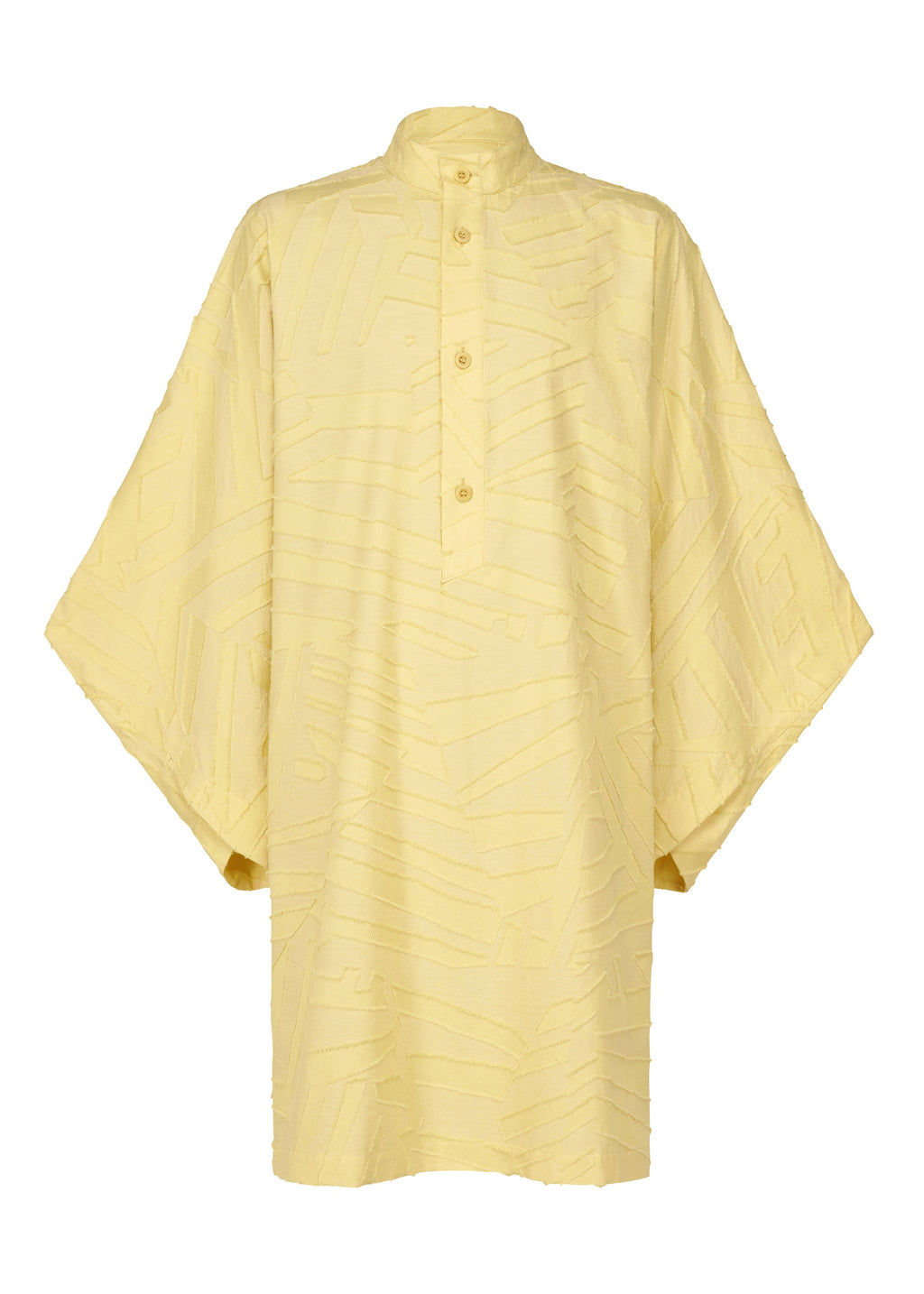 Geometry Jacquard Shirt - LIGHT YELLOW