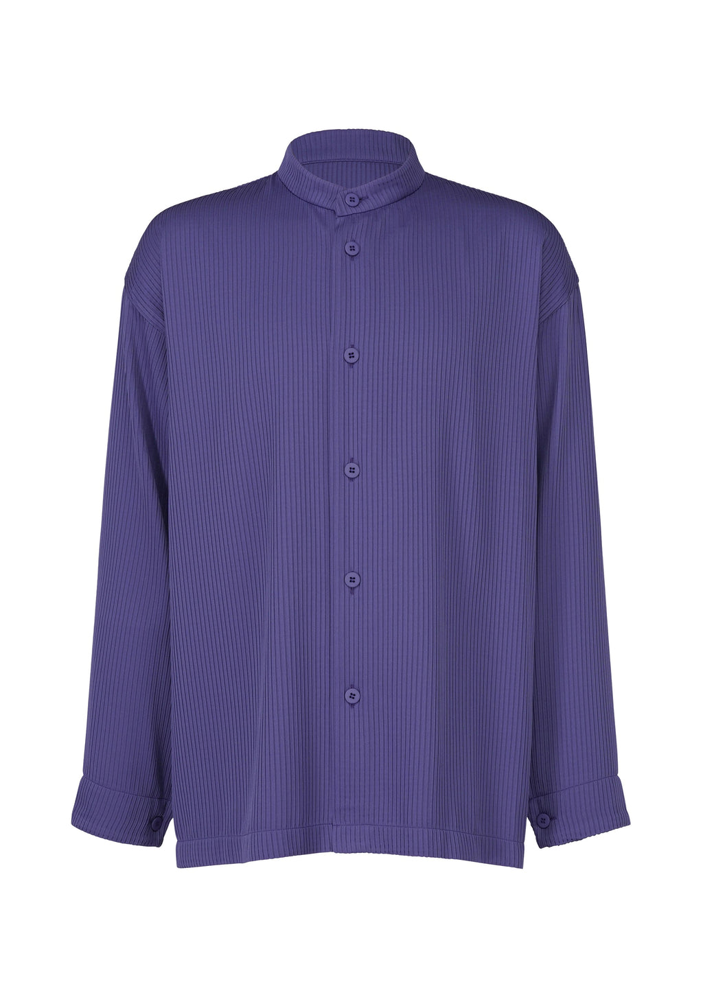 One Side Tuck Shirt - DARK BLUE