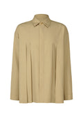 Linen Like Shirt - LIGHT BEIGE