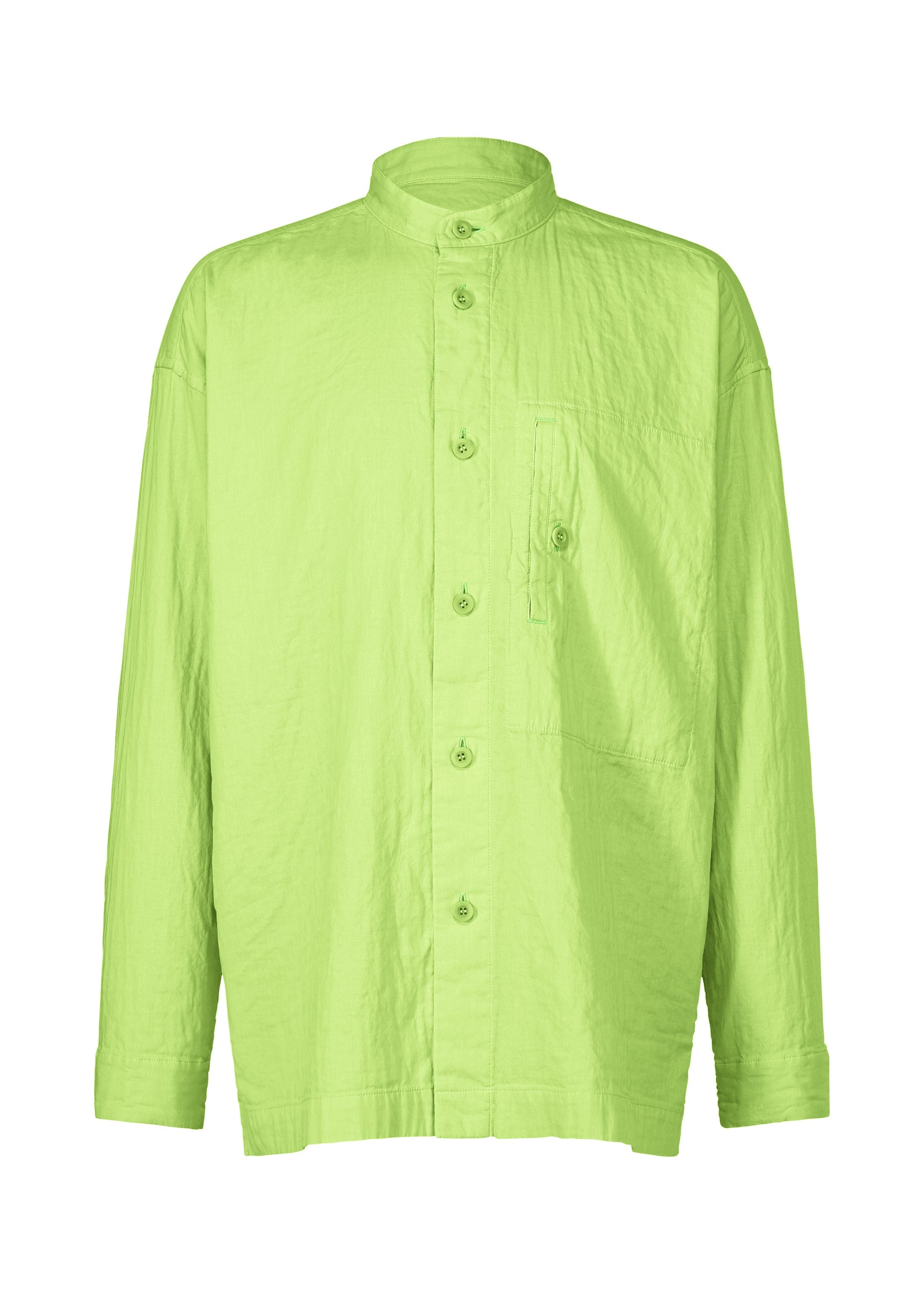 Double Face Cotton Shirt - LIGHT GREEN