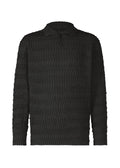 Zig Zag Rib Knit - BLACK