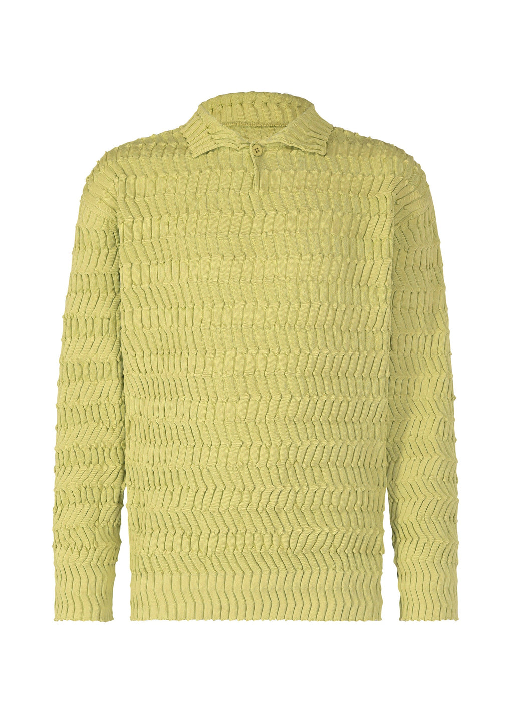 Zig Zag Rib Knit - LIGHT GREEN