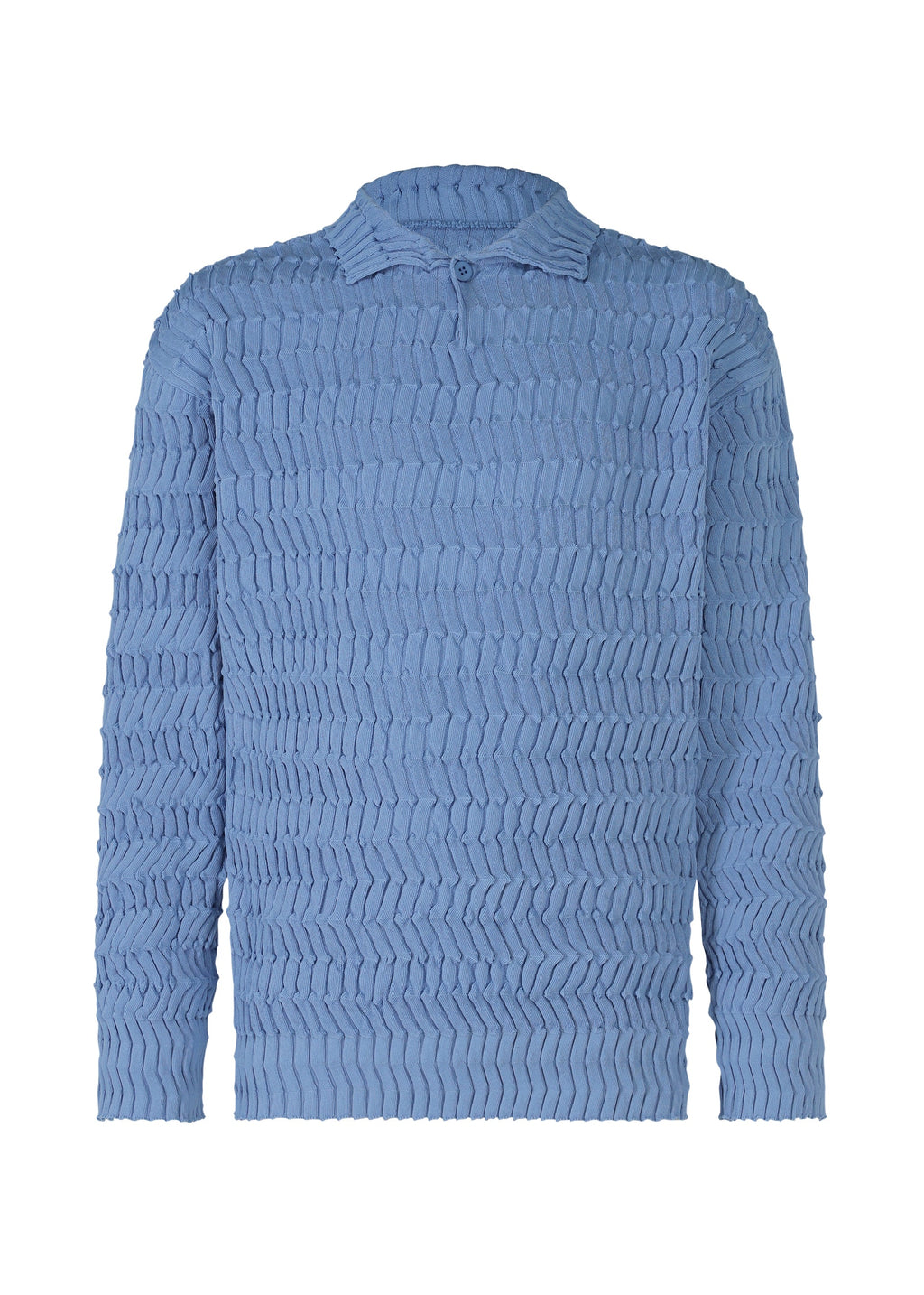 Zig Zag Rib Knit - LIGHT BLUE