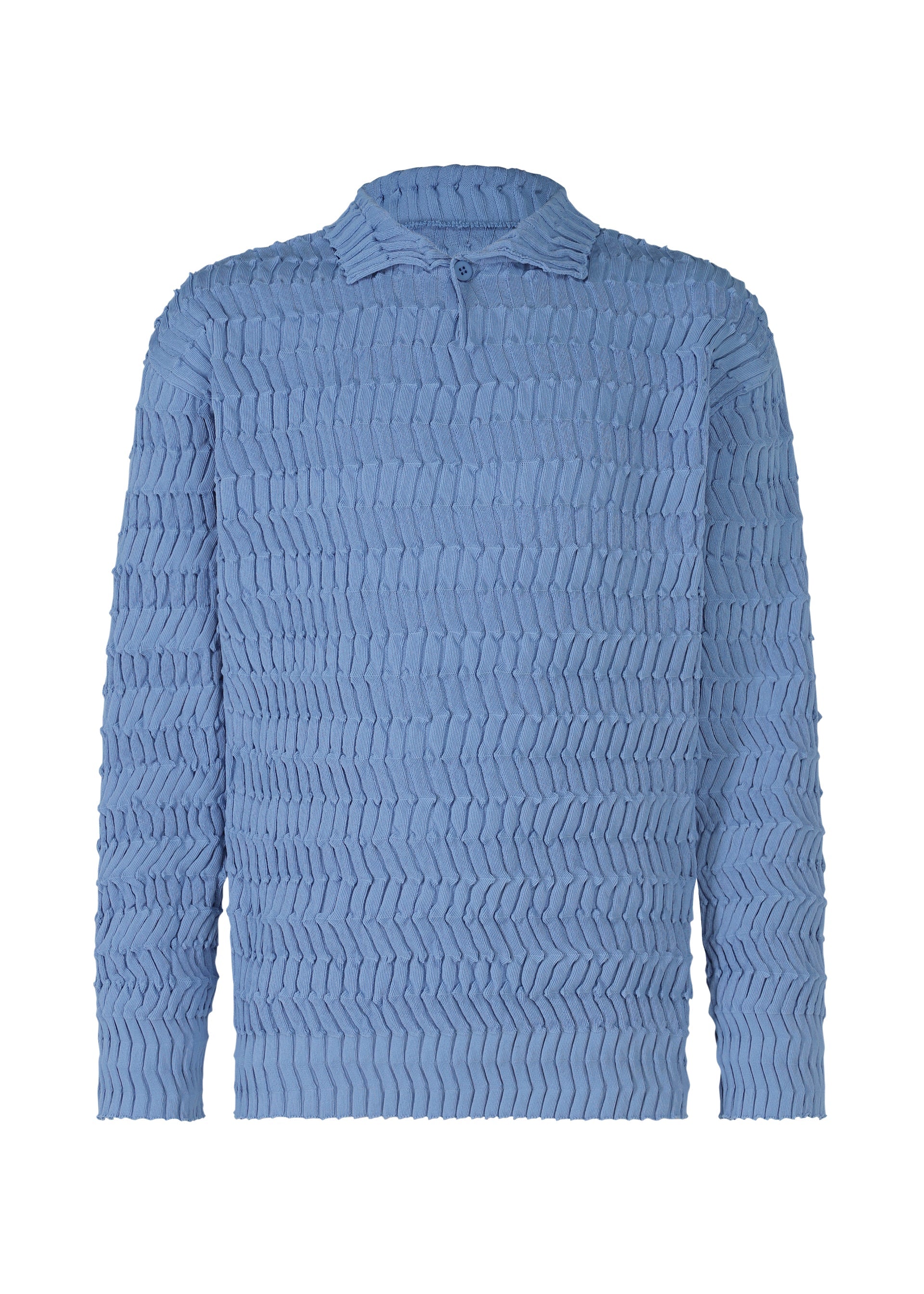 Zig Zag Rib Knit - LIGHT BLUE