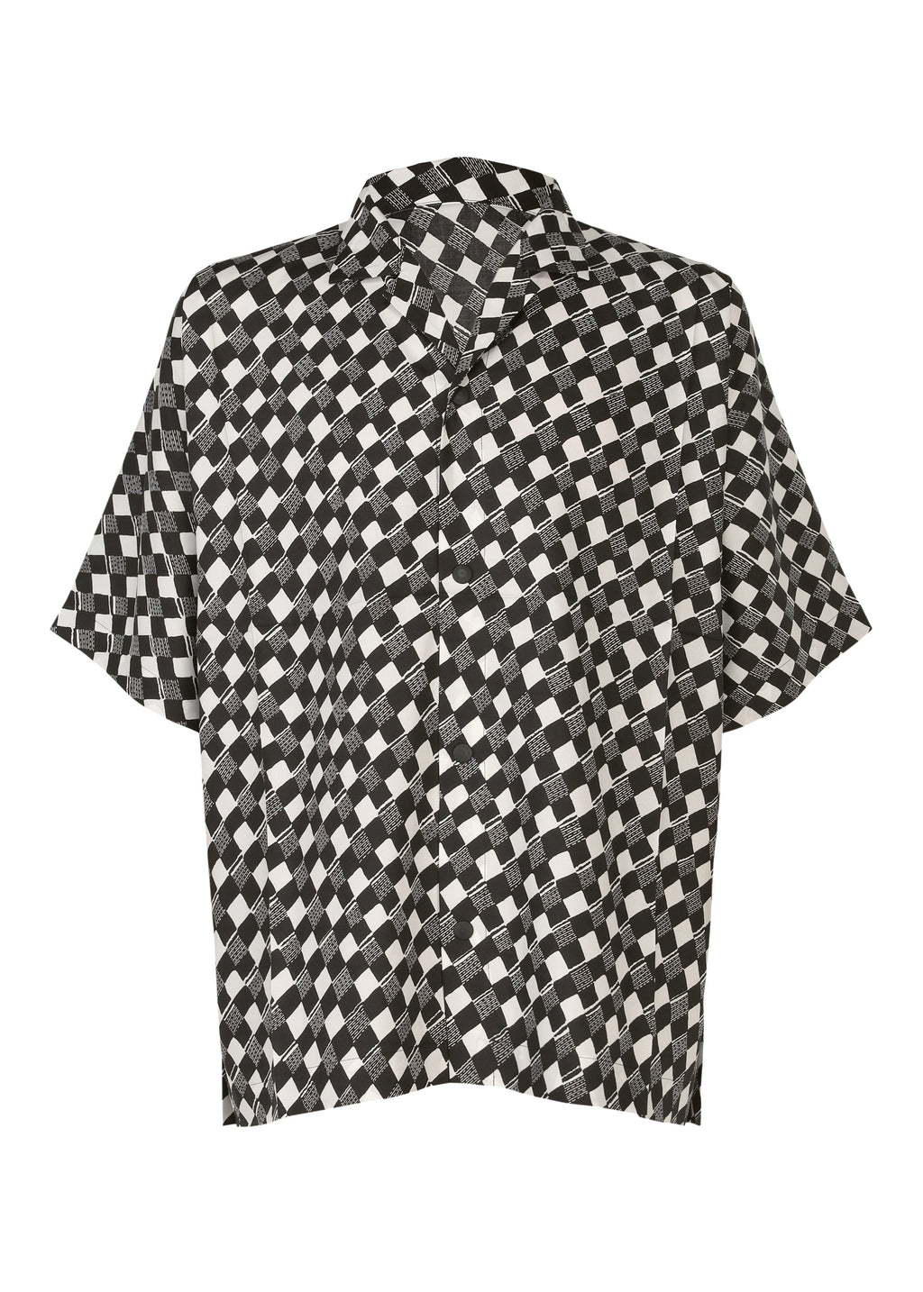 Tie Pattern Shirt - BLACK