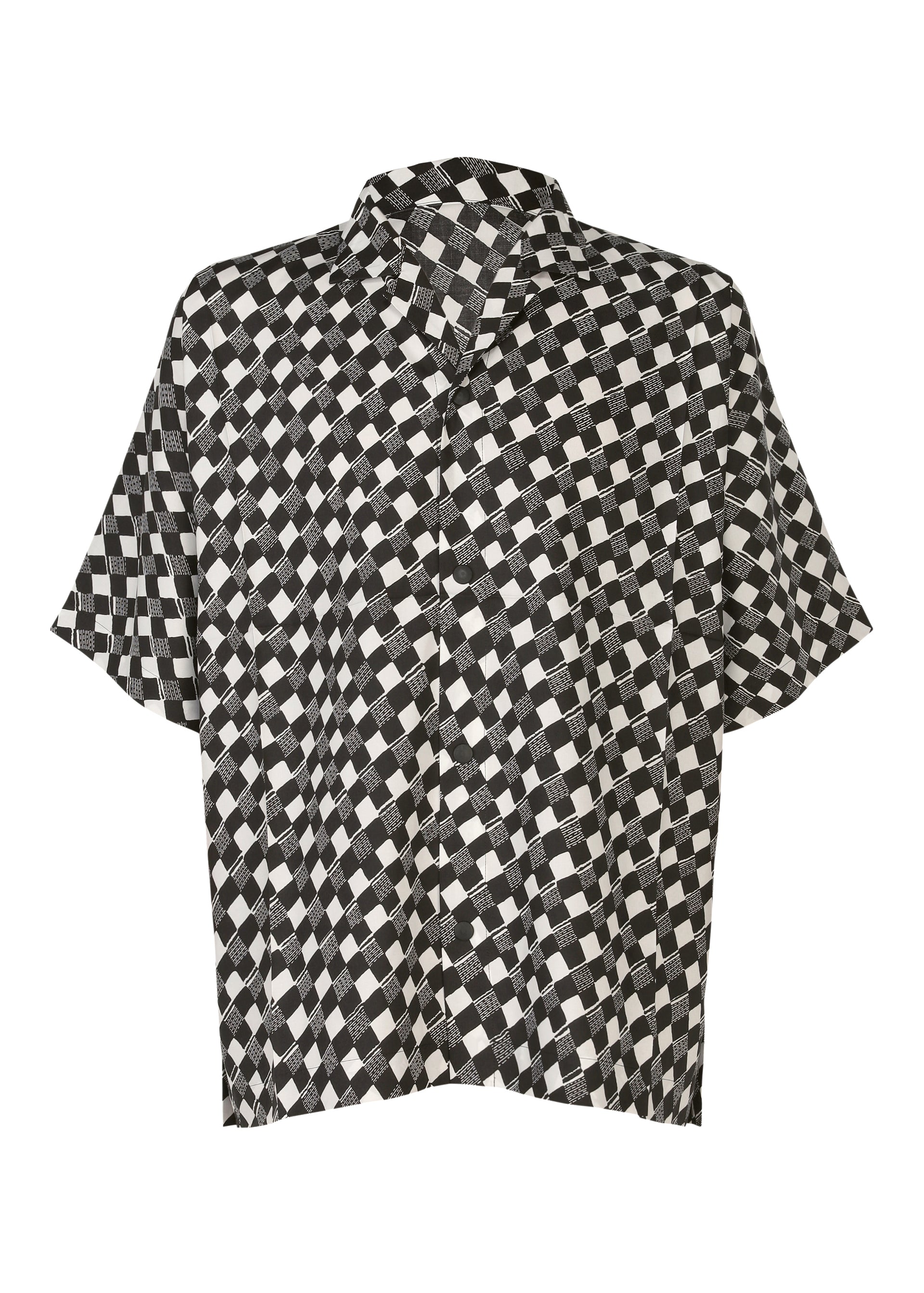 Tie Pattern Shirt - BLACK