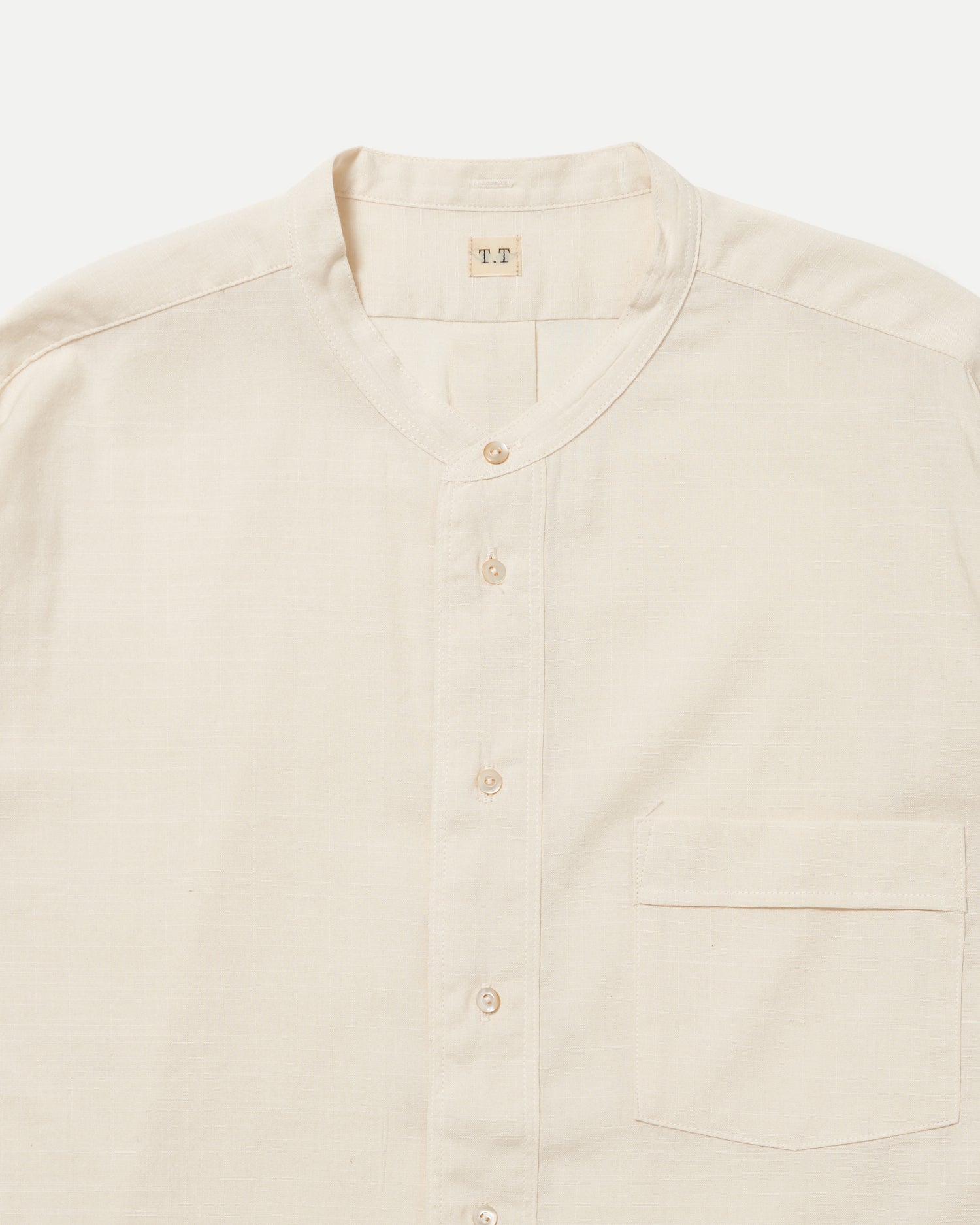 LOT.104 BAND COLLAR SHIRT
