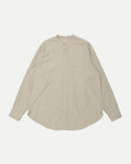 LOT.104 BAND COLLAR SHIRT - BEIGE