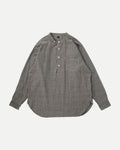LOT.105 BAND COLLAR SHIRT P/O - Ivory Jacquard