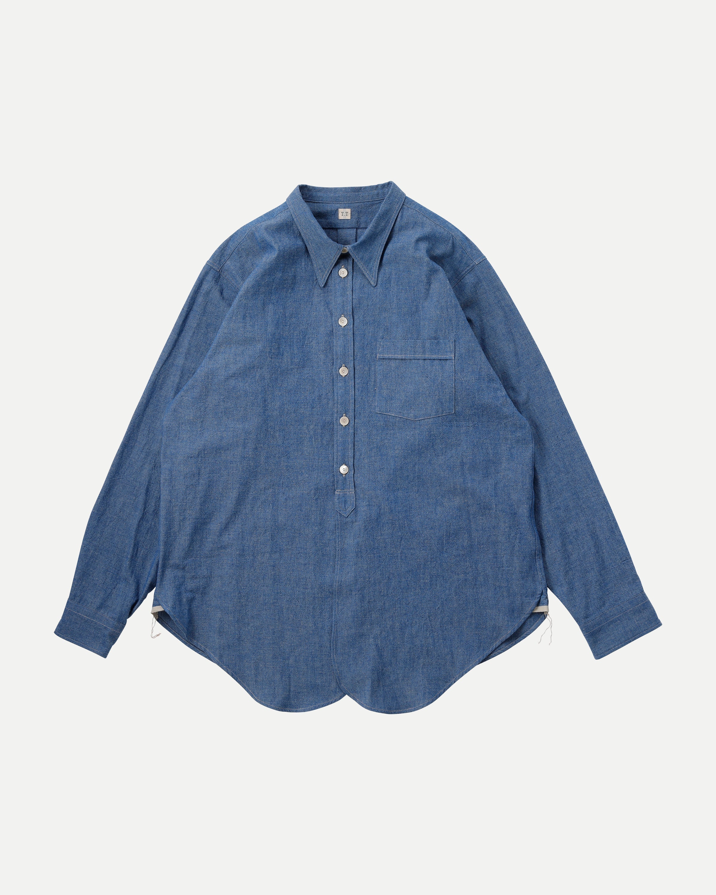 LOT.106 NARROW COLLAR SHIRT - Indigo