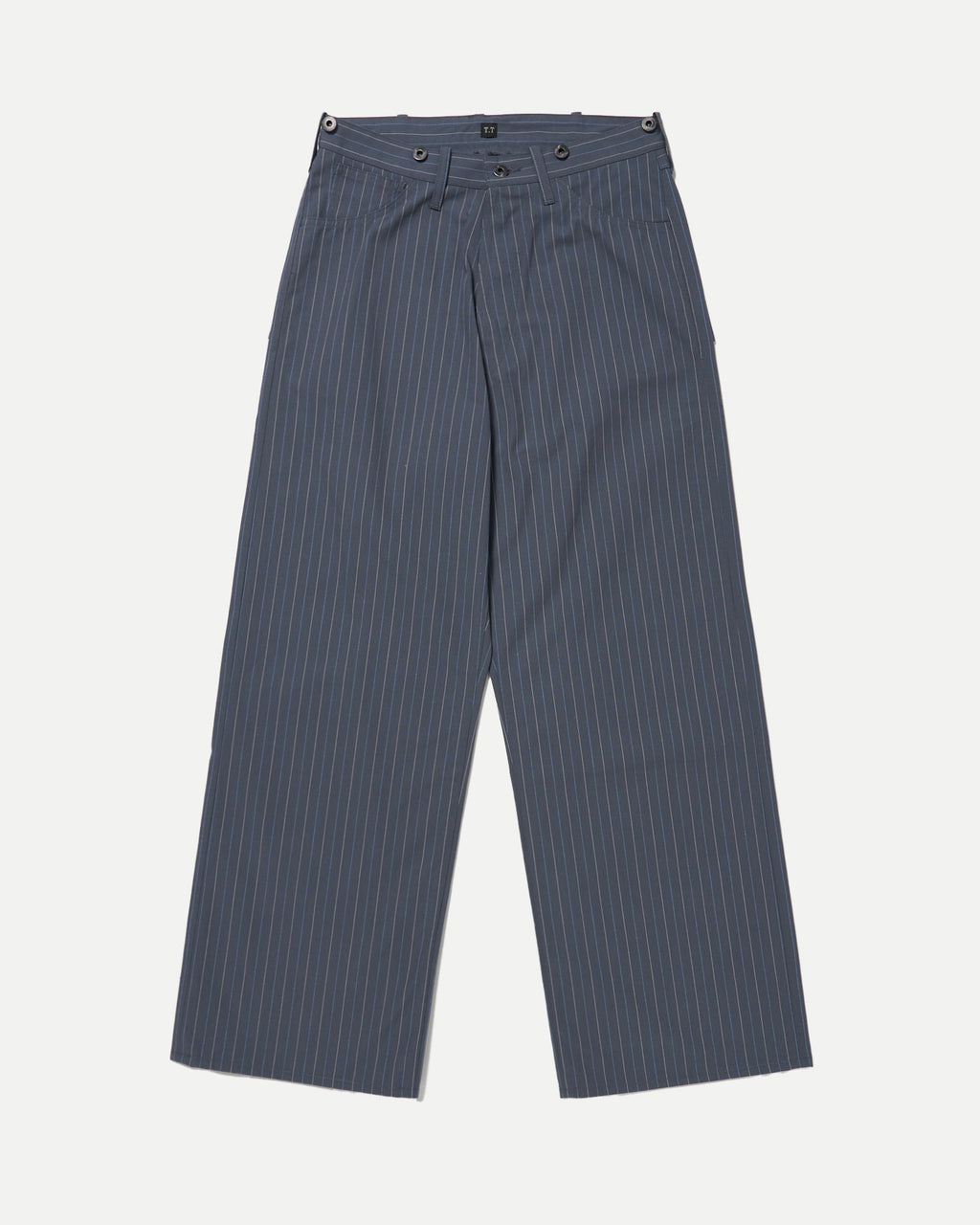 LOT.209 BUCKLE-BACKED TROUSERS - GRAY