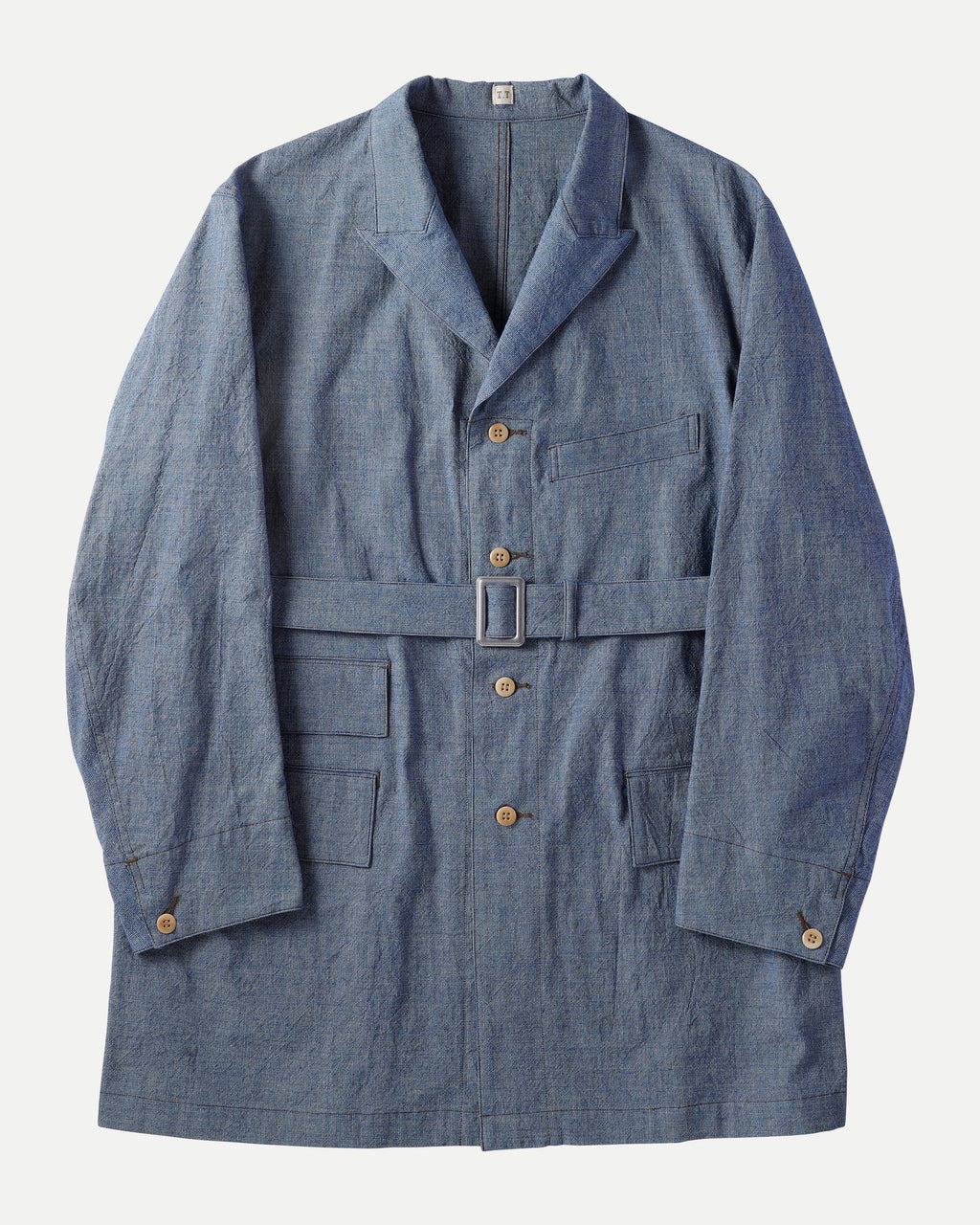LOT.401 BELTED ENGINEER COAT - Indigo