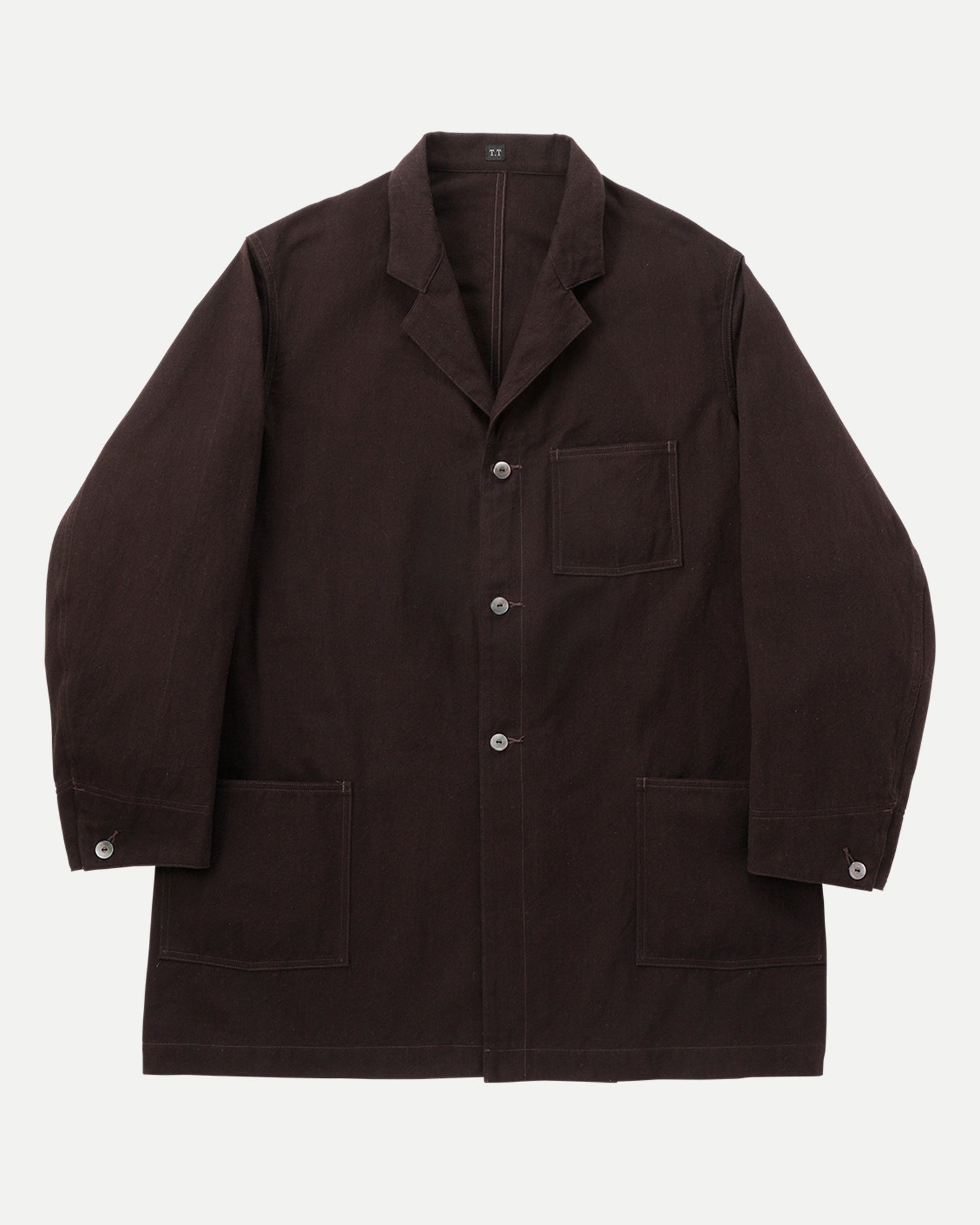 LOT.407 WORK COAT - BROWN BLACK