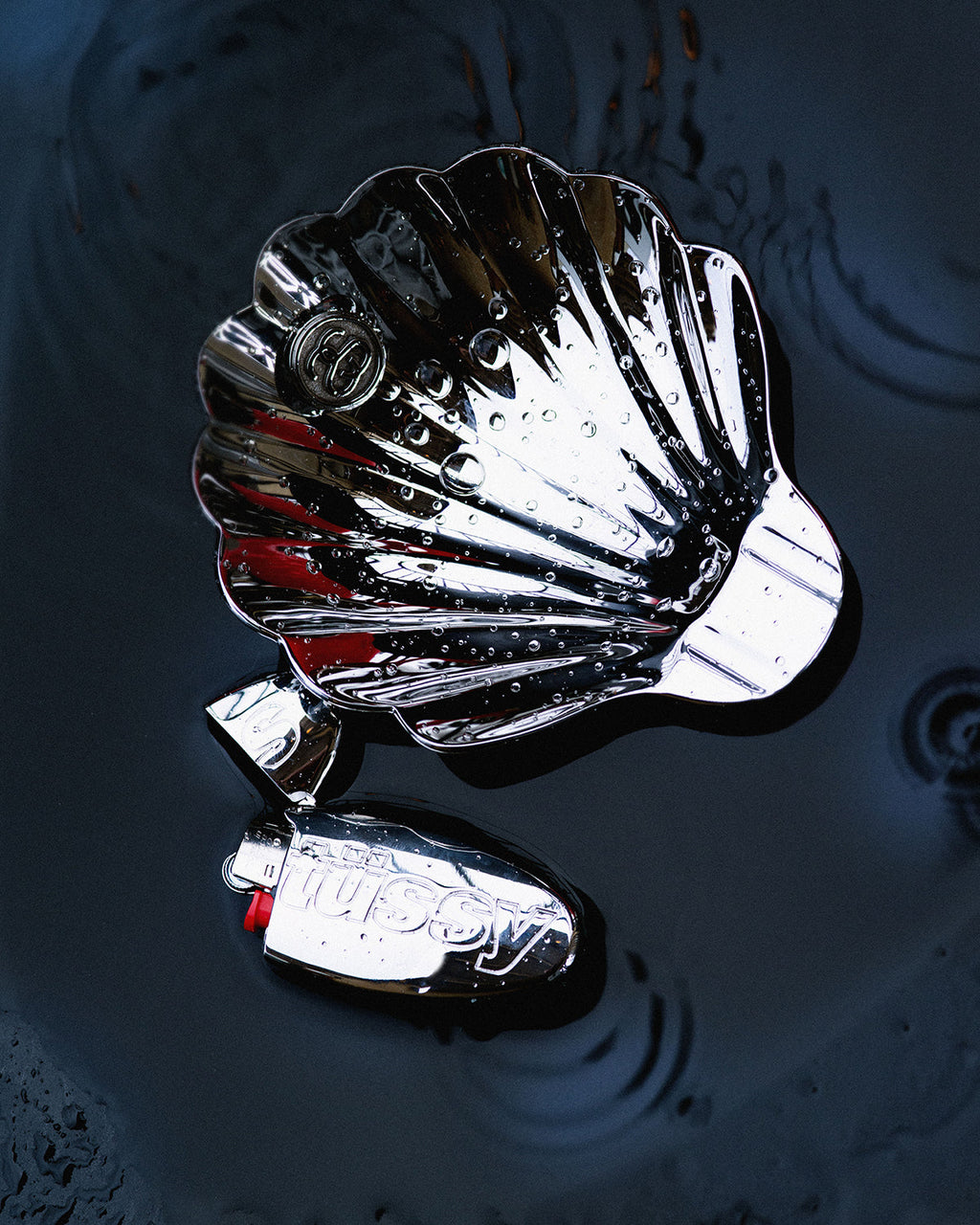 SILVER CLAM ASHTRAY