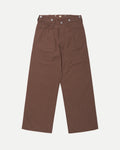 LOT.209 BUCKLE-BACKED TROUSERS - BROWN