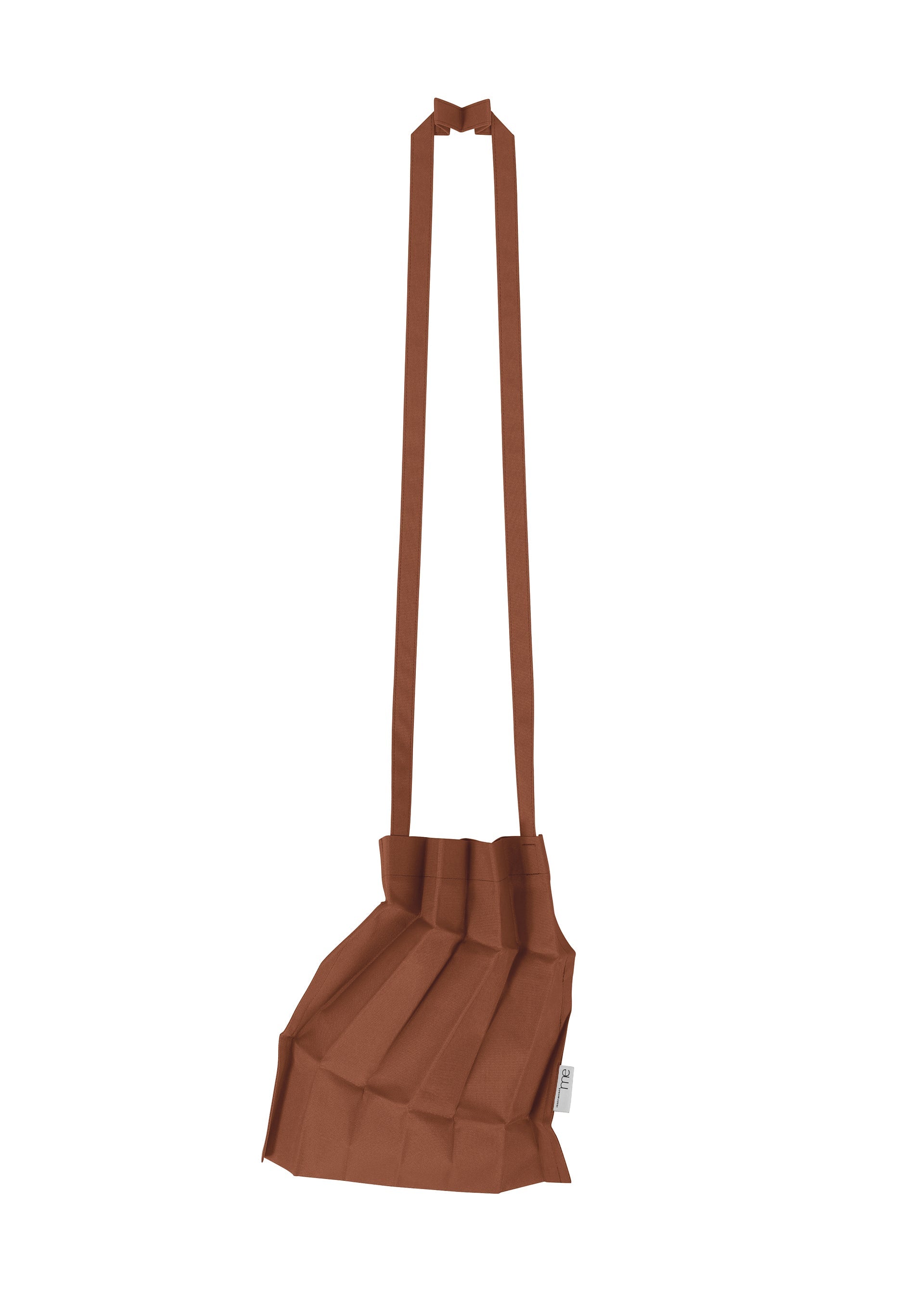 Zig Zag Pleats Bag - BROWN