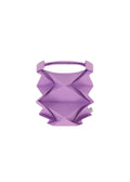 Geometric Pleats Bag - PURPLE