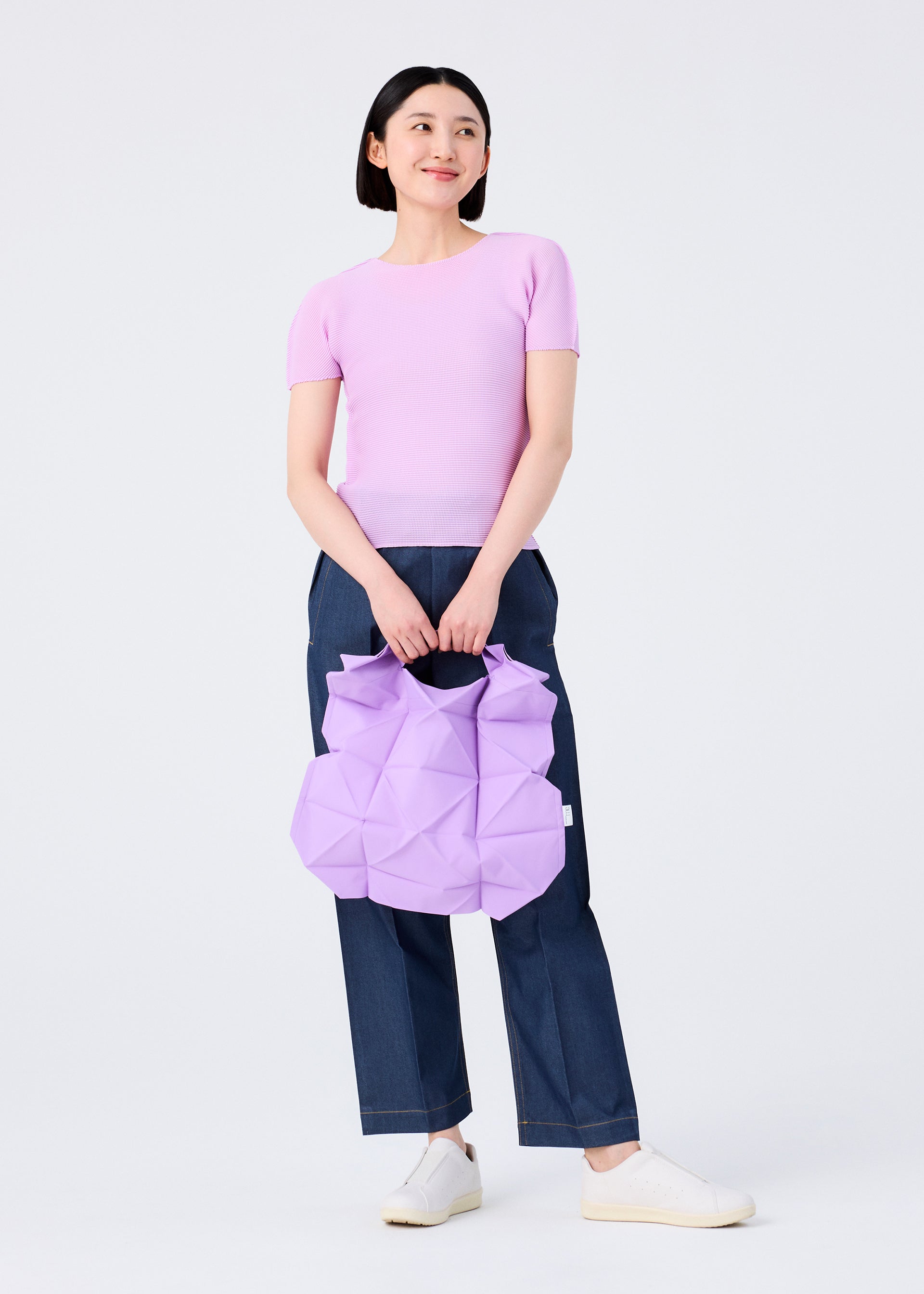 Geometric Pleats Bag
