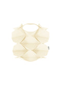 Geometric Pleats Bag - WHITE