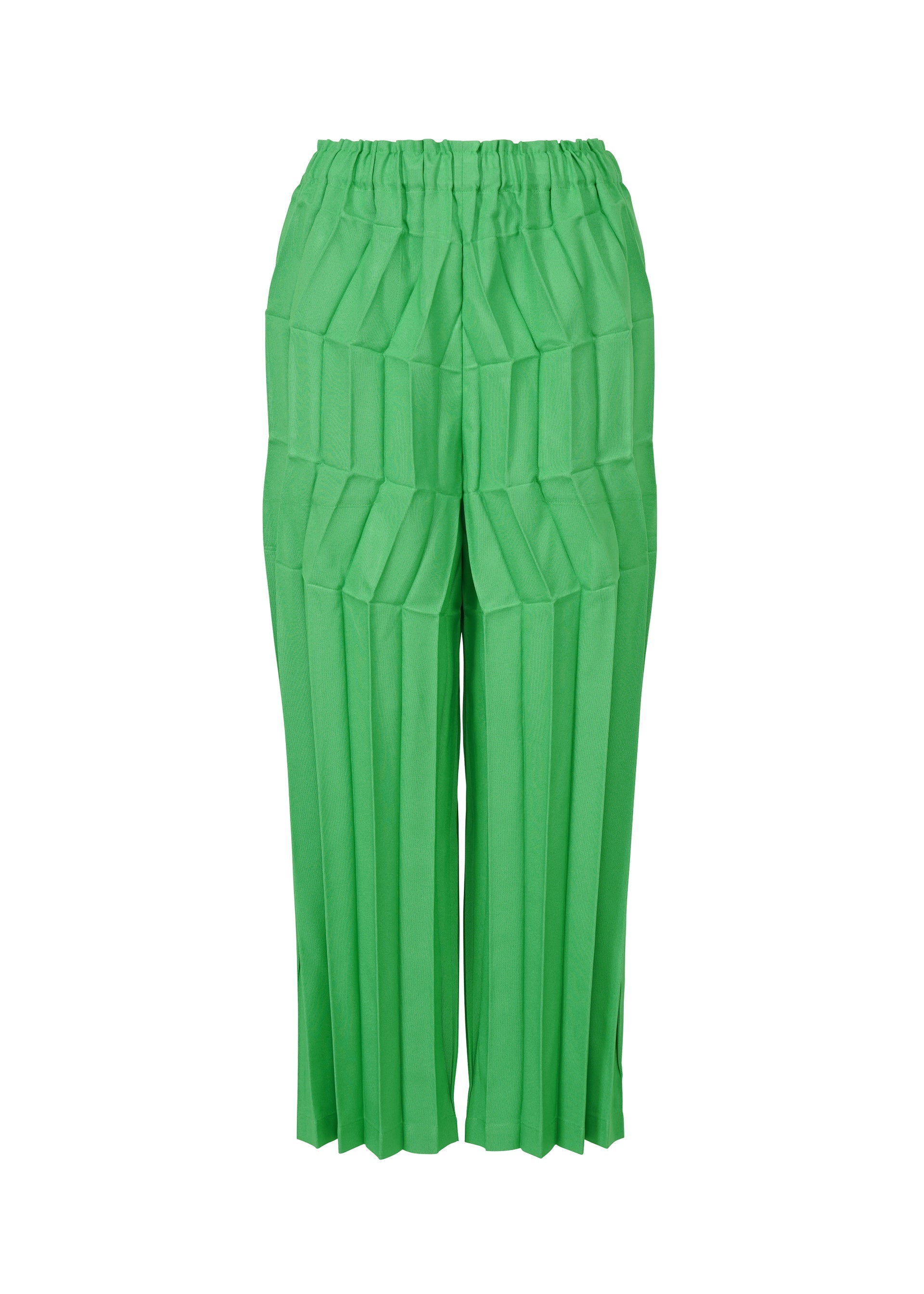 Zig Zag Pleats - COBALT GREEN