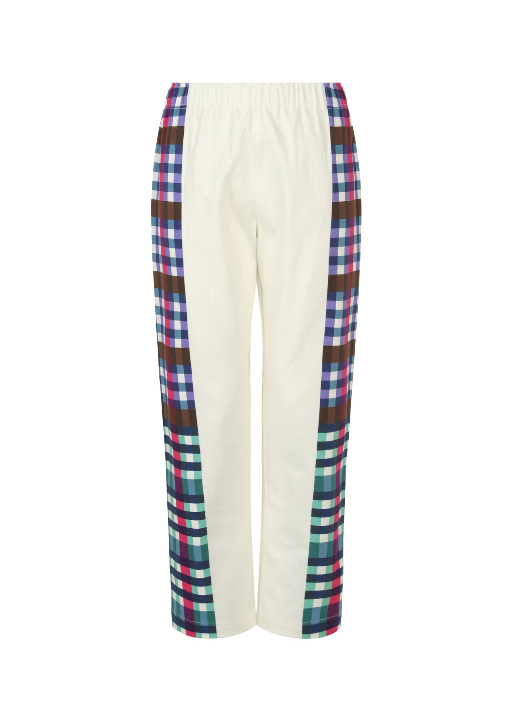 Check Stretch Bottom - BLUE MIX
