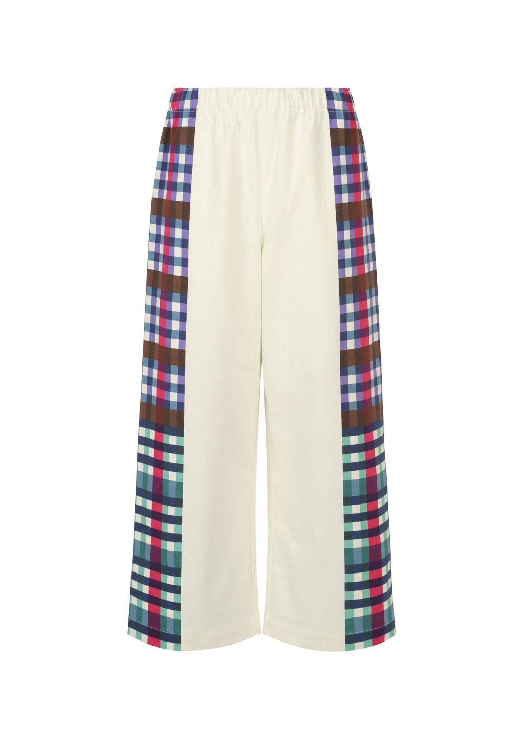 Check Stretch Bottom - BLUE MIX