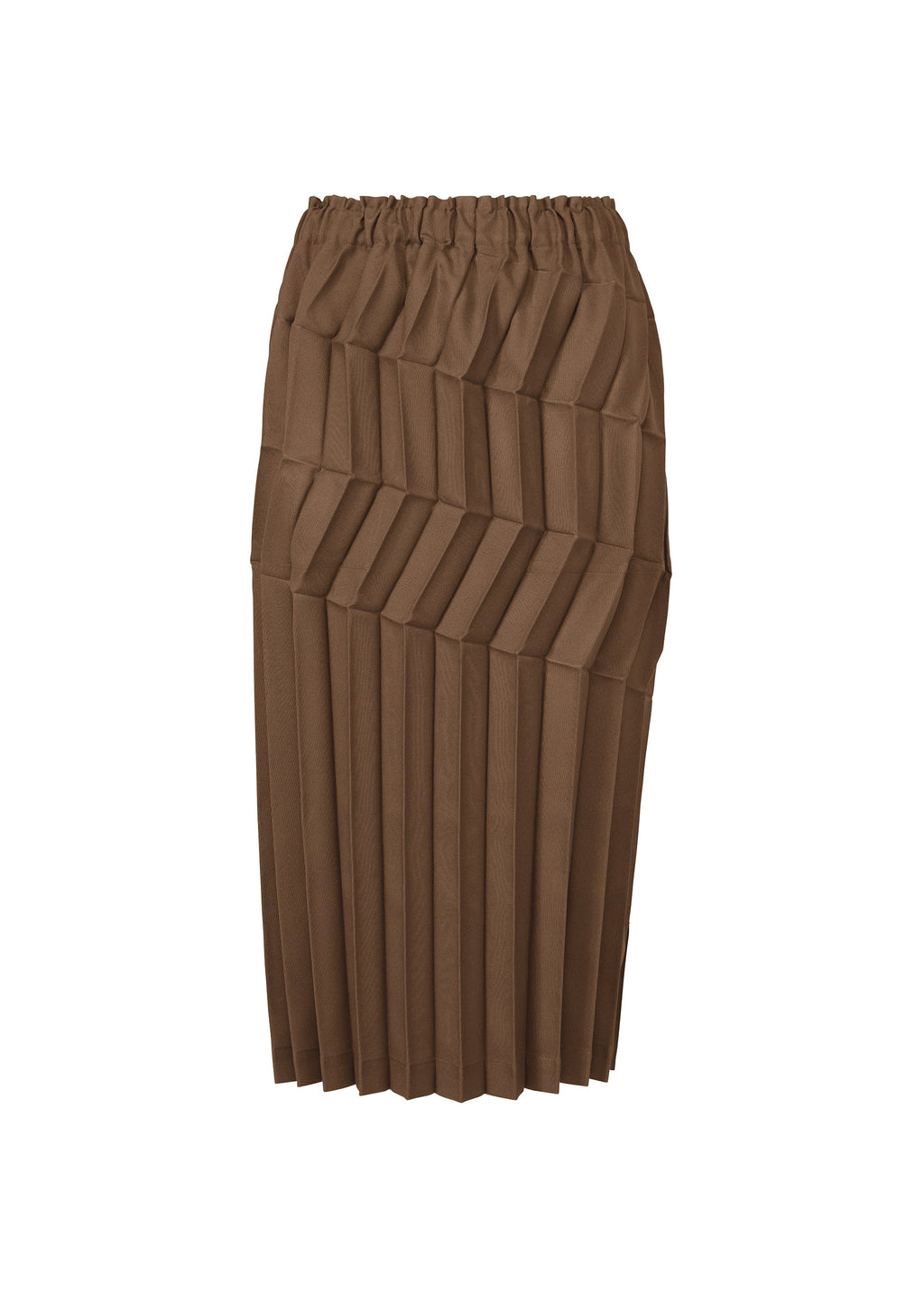 Zig Zag Pleats - BROWN