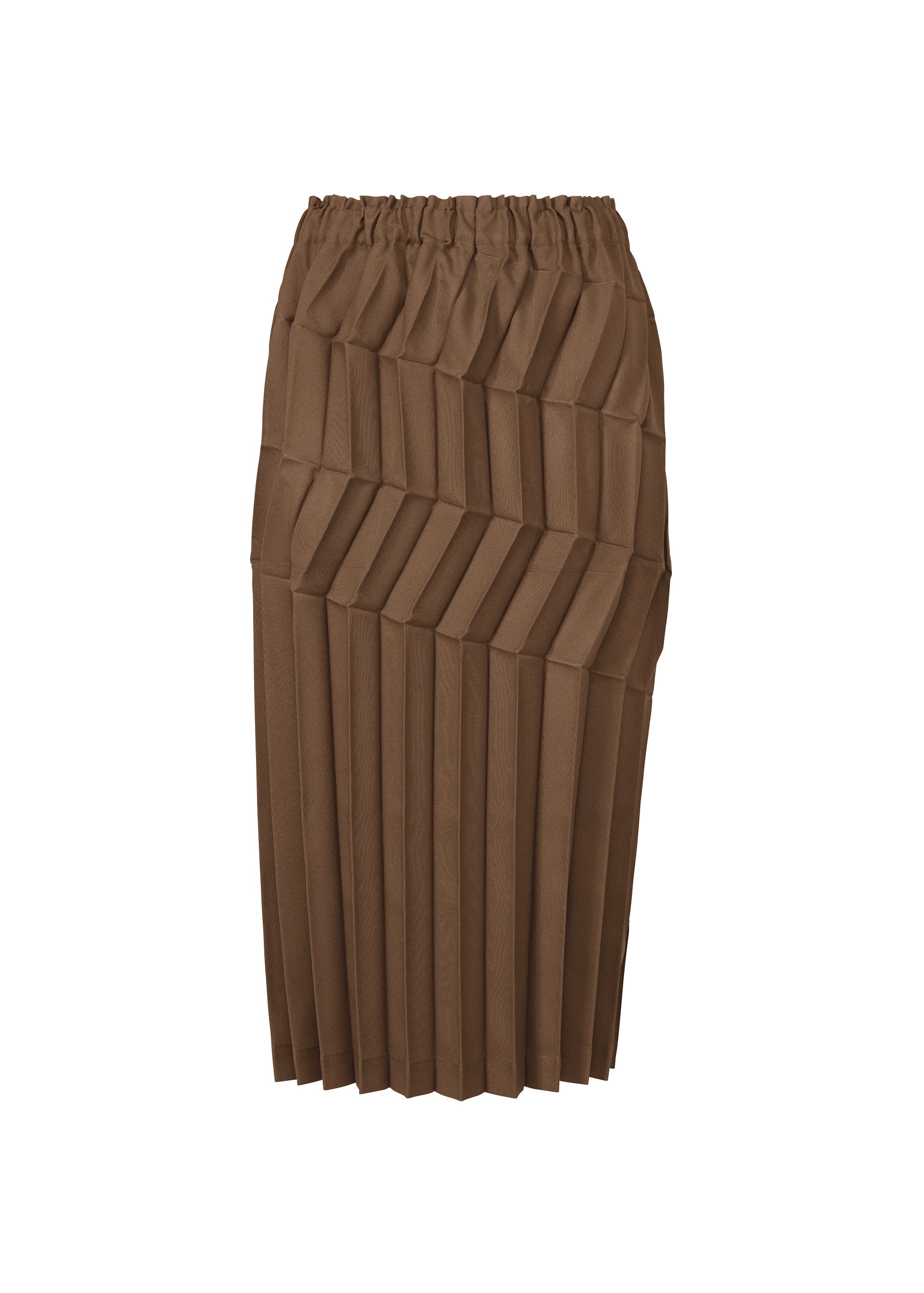 Zig Zag Pleats - BROWN