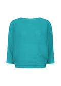 Dolman Stretch Pleats 2 - TURQUOISE
