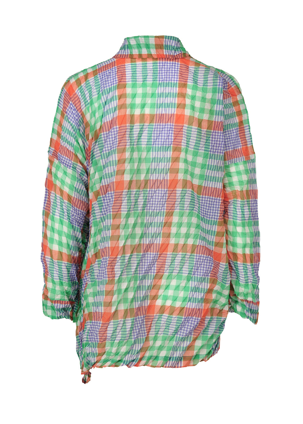 Check Whipped Pleats Shirt