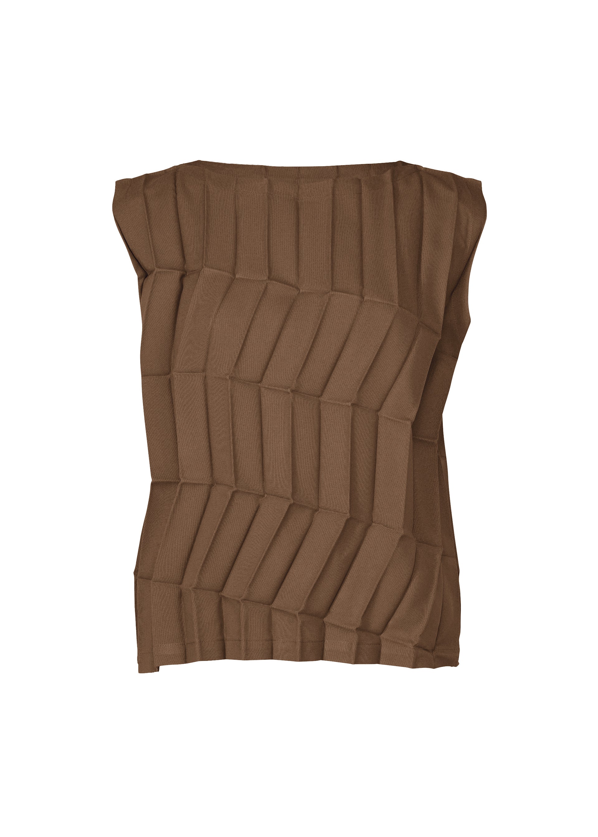 Zig Zag Pleats - BROWN