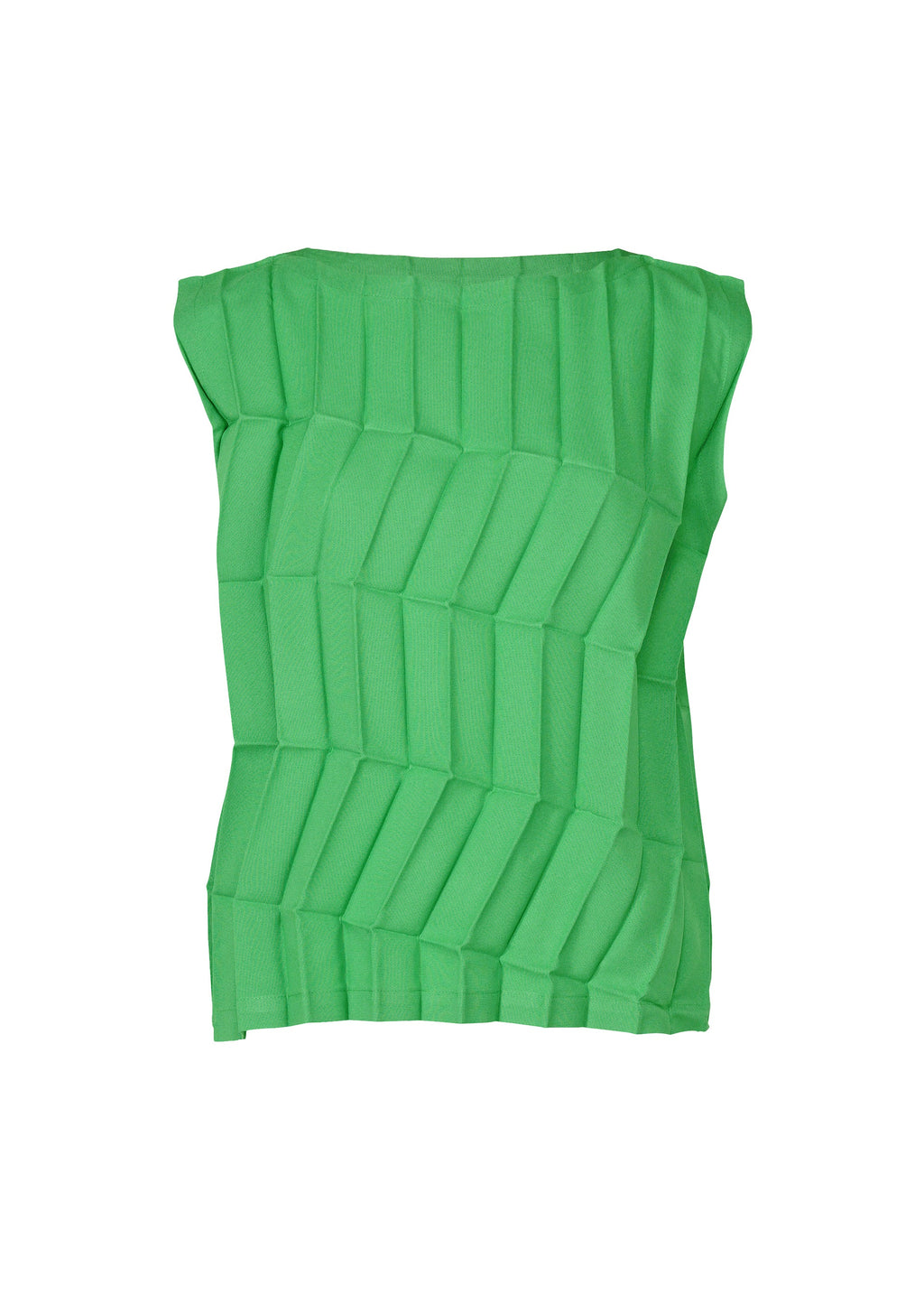 Zig Zag Pleats - COBALT GREEN