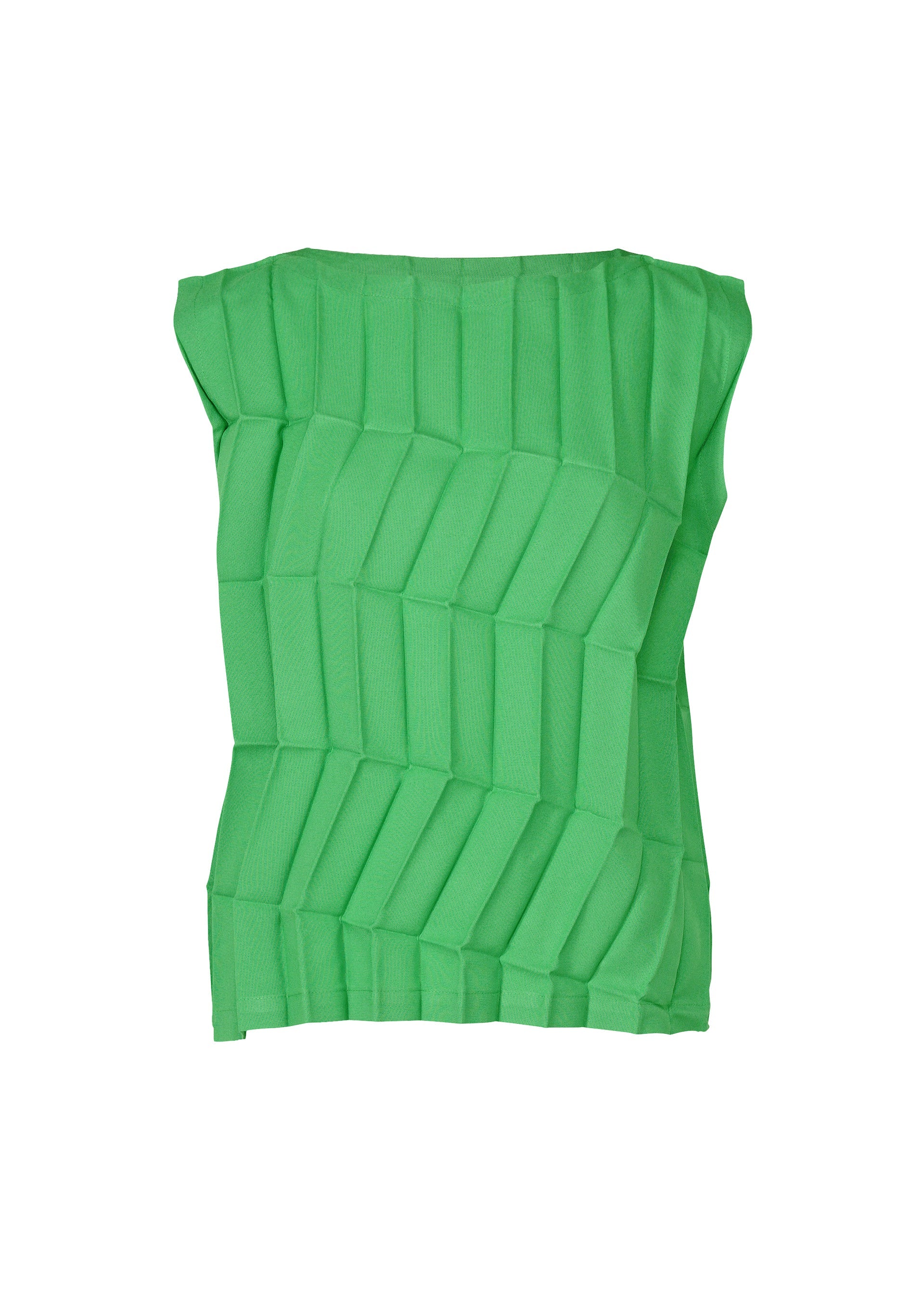 Zig Zag Pleats - COBALT GREEN