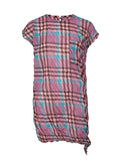 Check Whipped Pleats Shirt - BLUE MIX