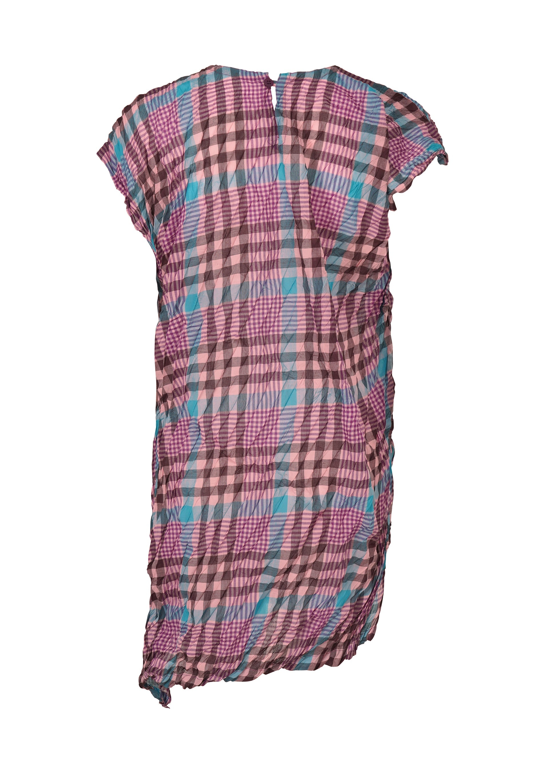 Check Whipped Pleats Shirt