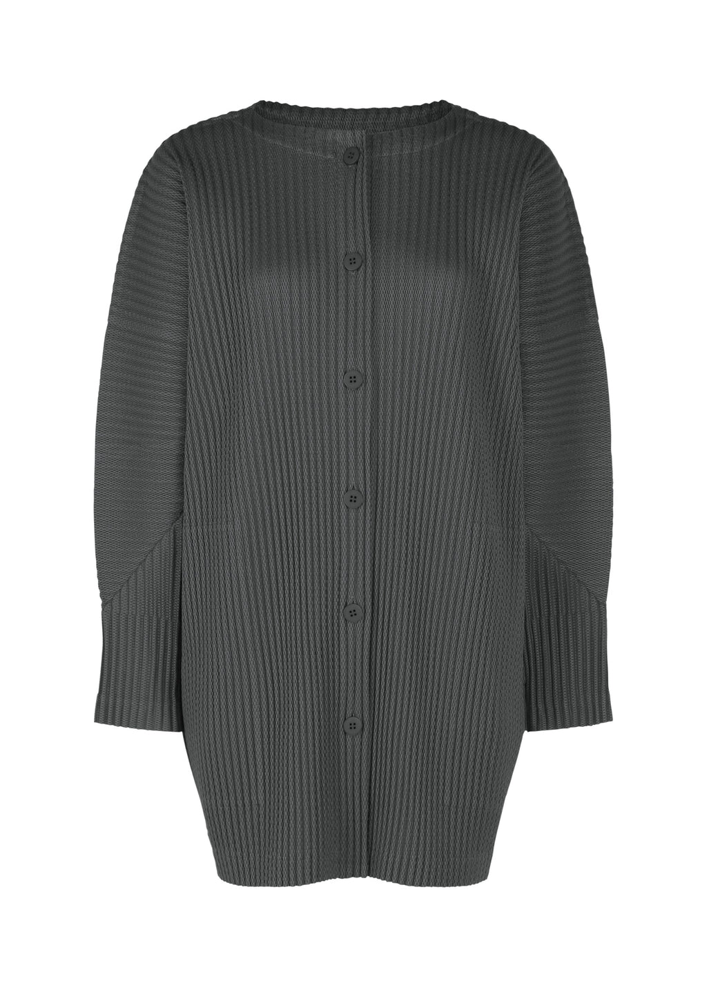 Warm Mesh Pleats - CHARCOAL