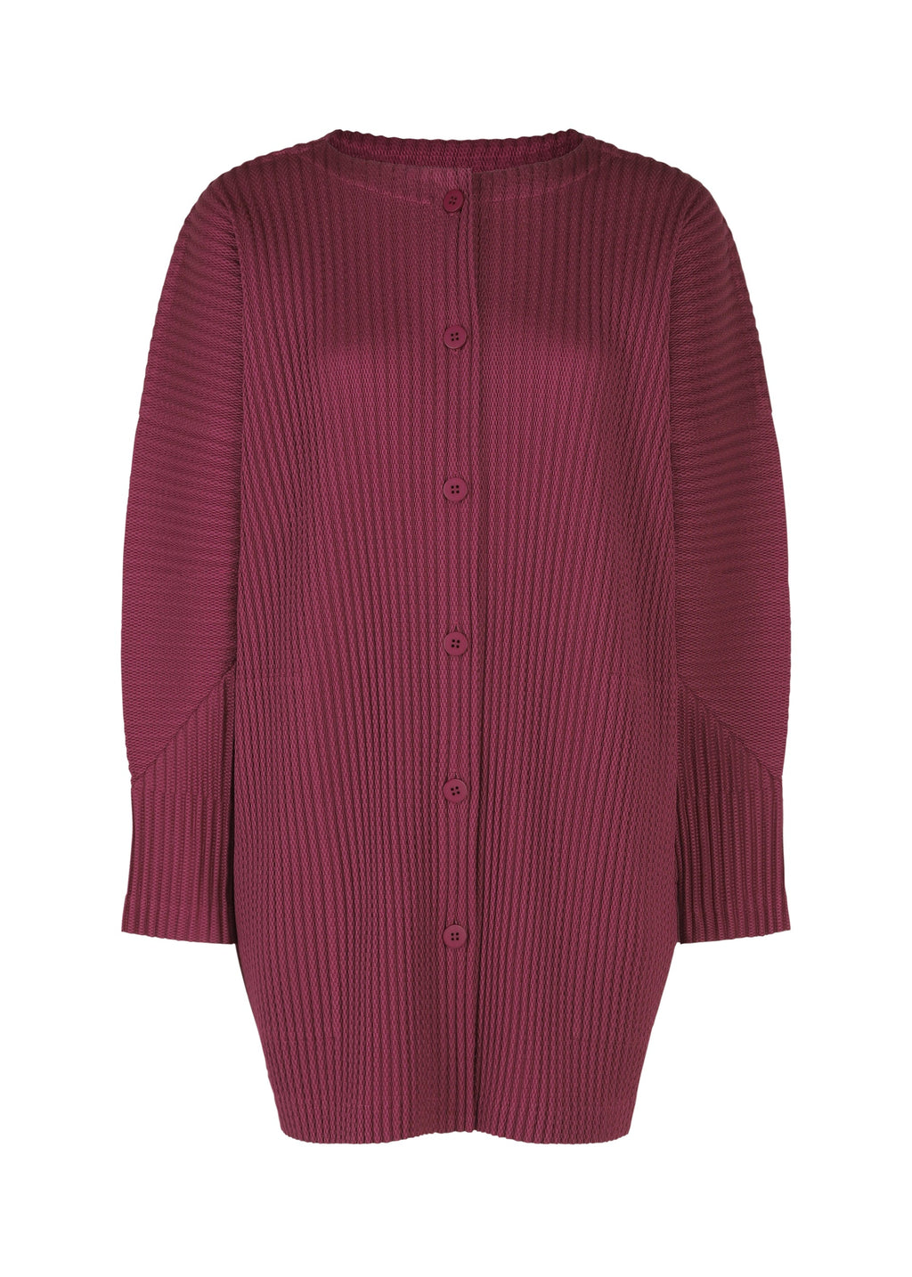 Warm Mesh Pleats - RASPBERRY
