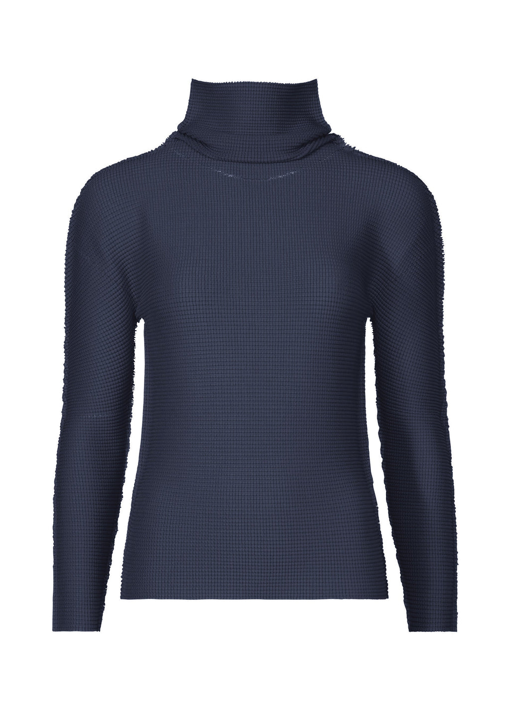 Knit Stretch Pleats 1 - NAVY
