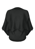 Giza Giza Knit Stretch Pleats - BLACK