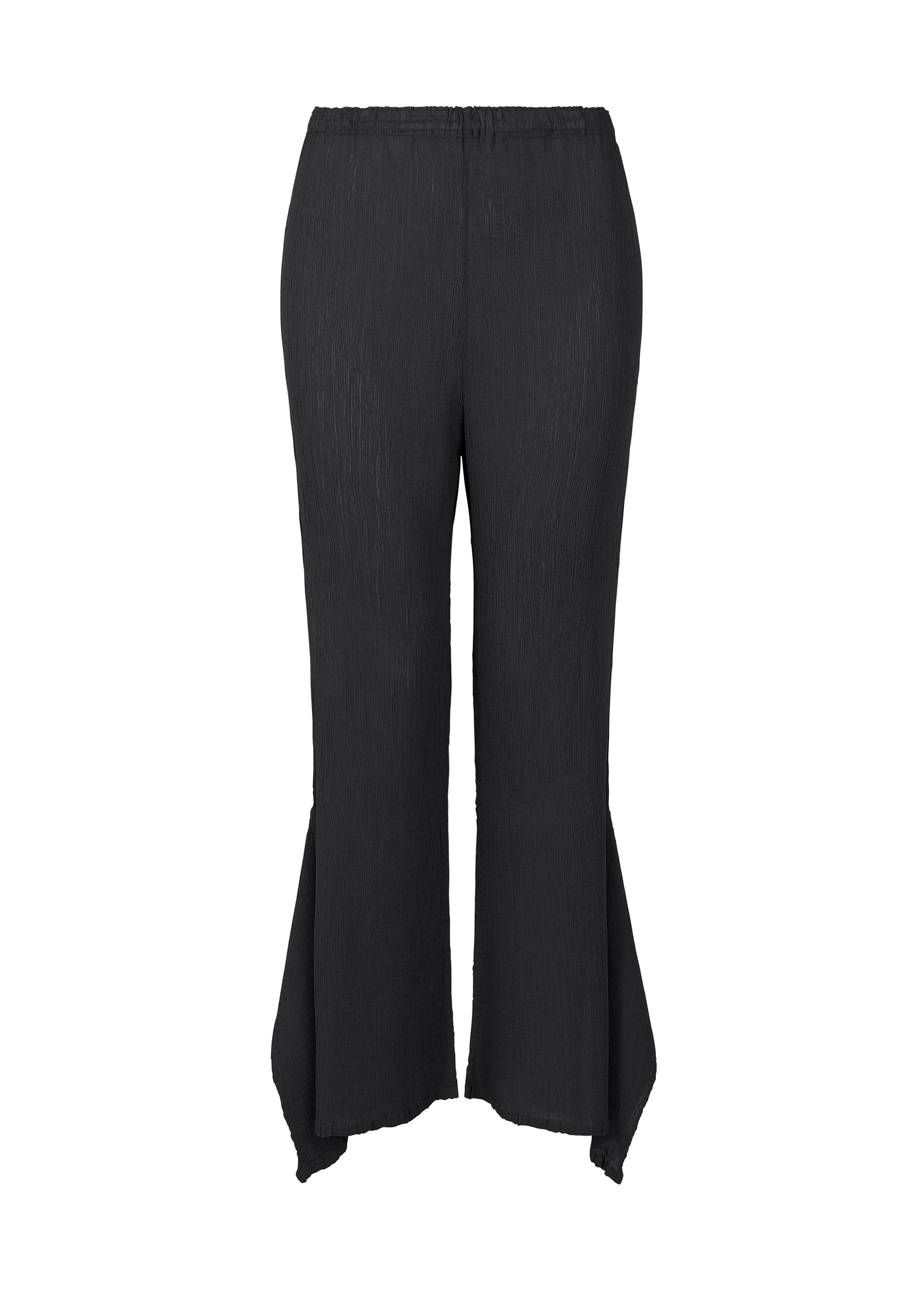 Flat See-Through Crepe - BLACK