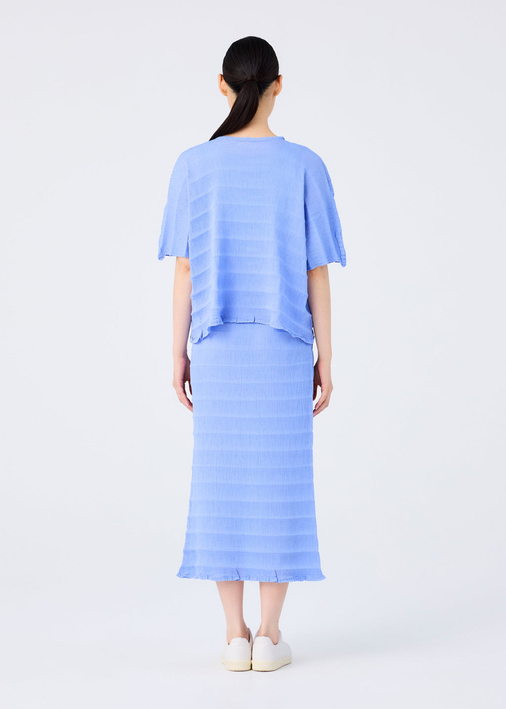 Ripple See-Through Crepe
