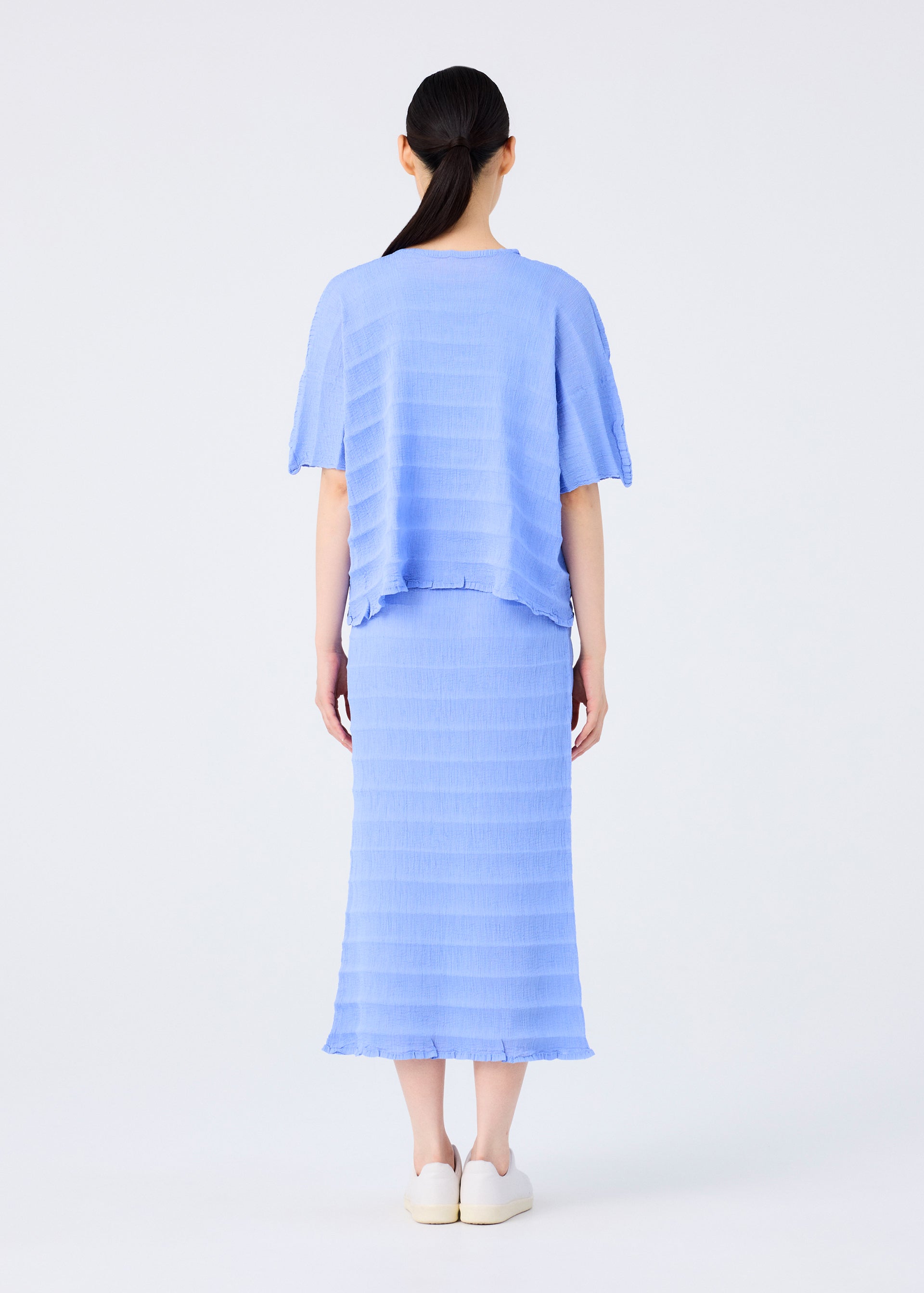 Ripple See-Through Crepe
