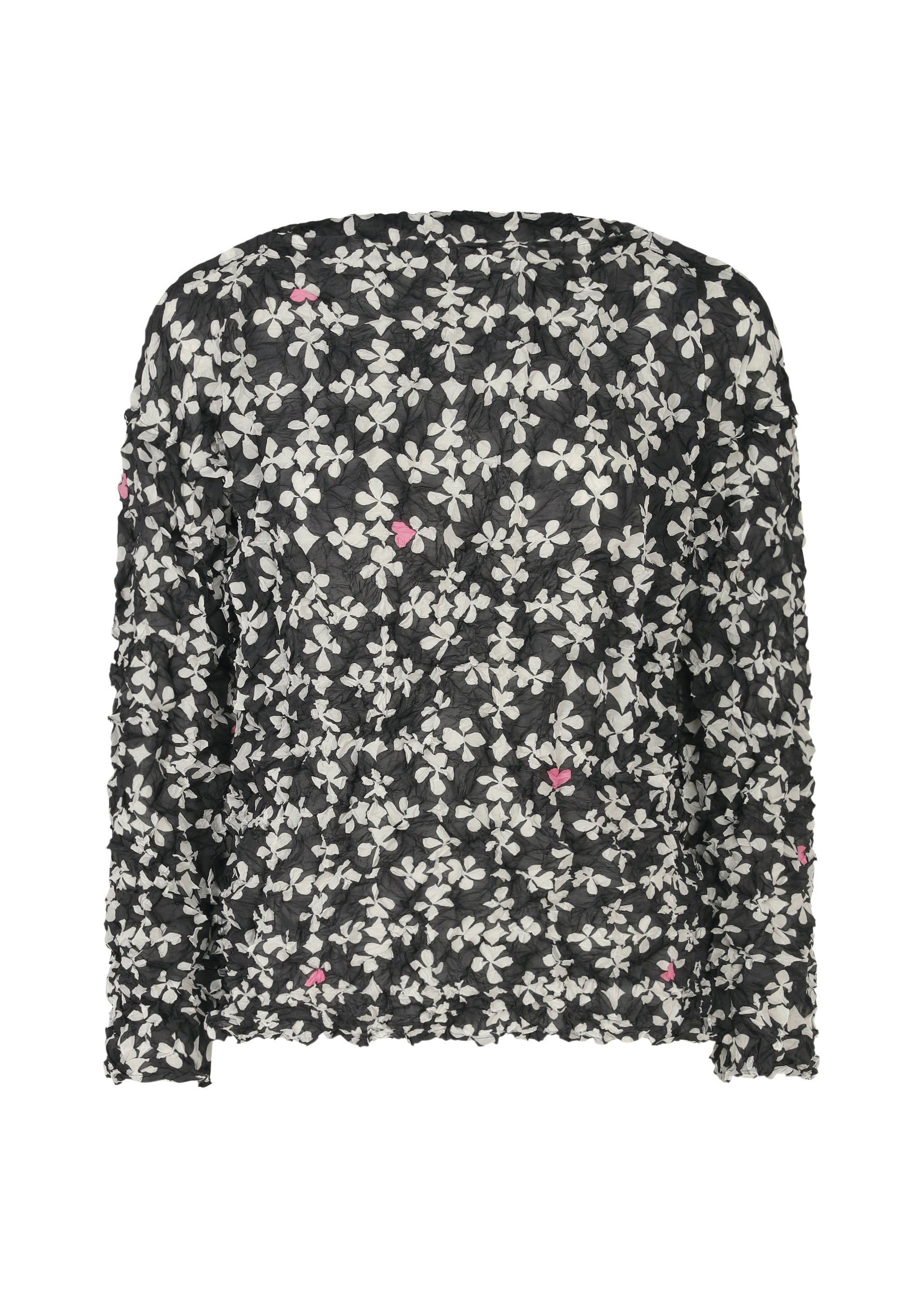 Suit Meringue Top - BLACK-HUED