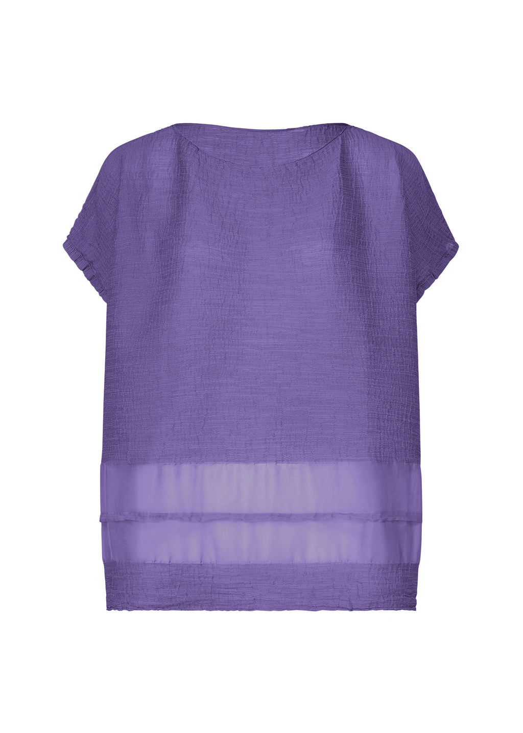 Sheer See-Through Crepe - VIOLET
