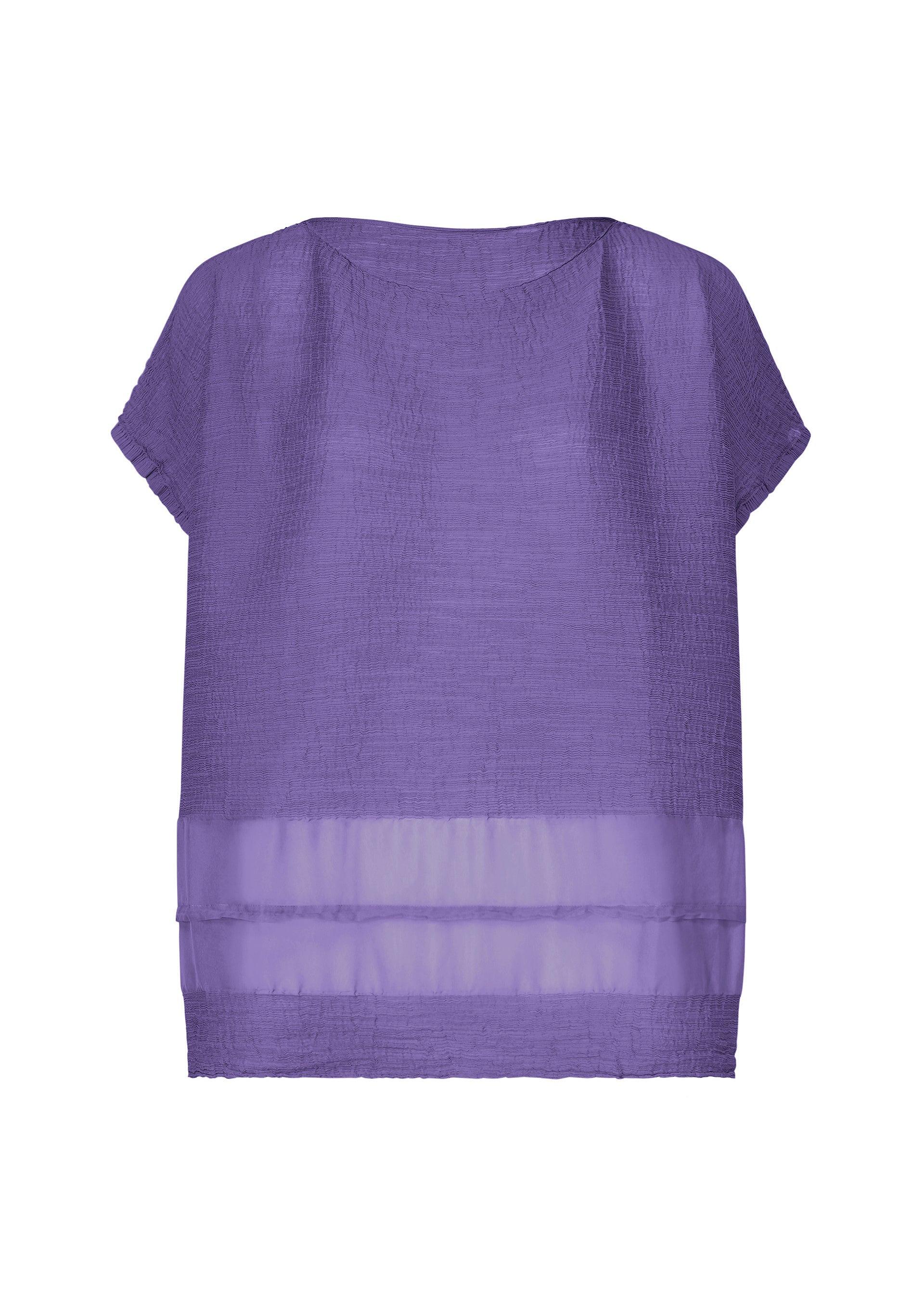 Sheer See-Through Crepe - VIOLET