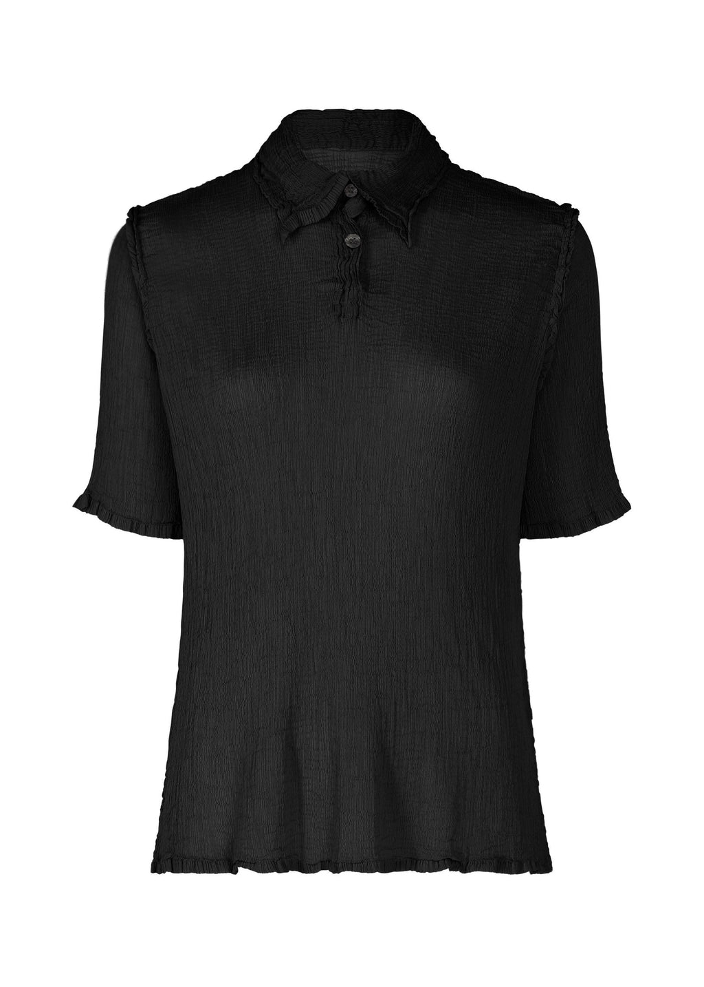 See-Through Crepe Color - BLACK
