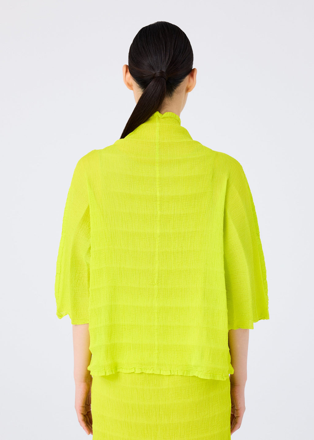 Ripple See-Through Crepe