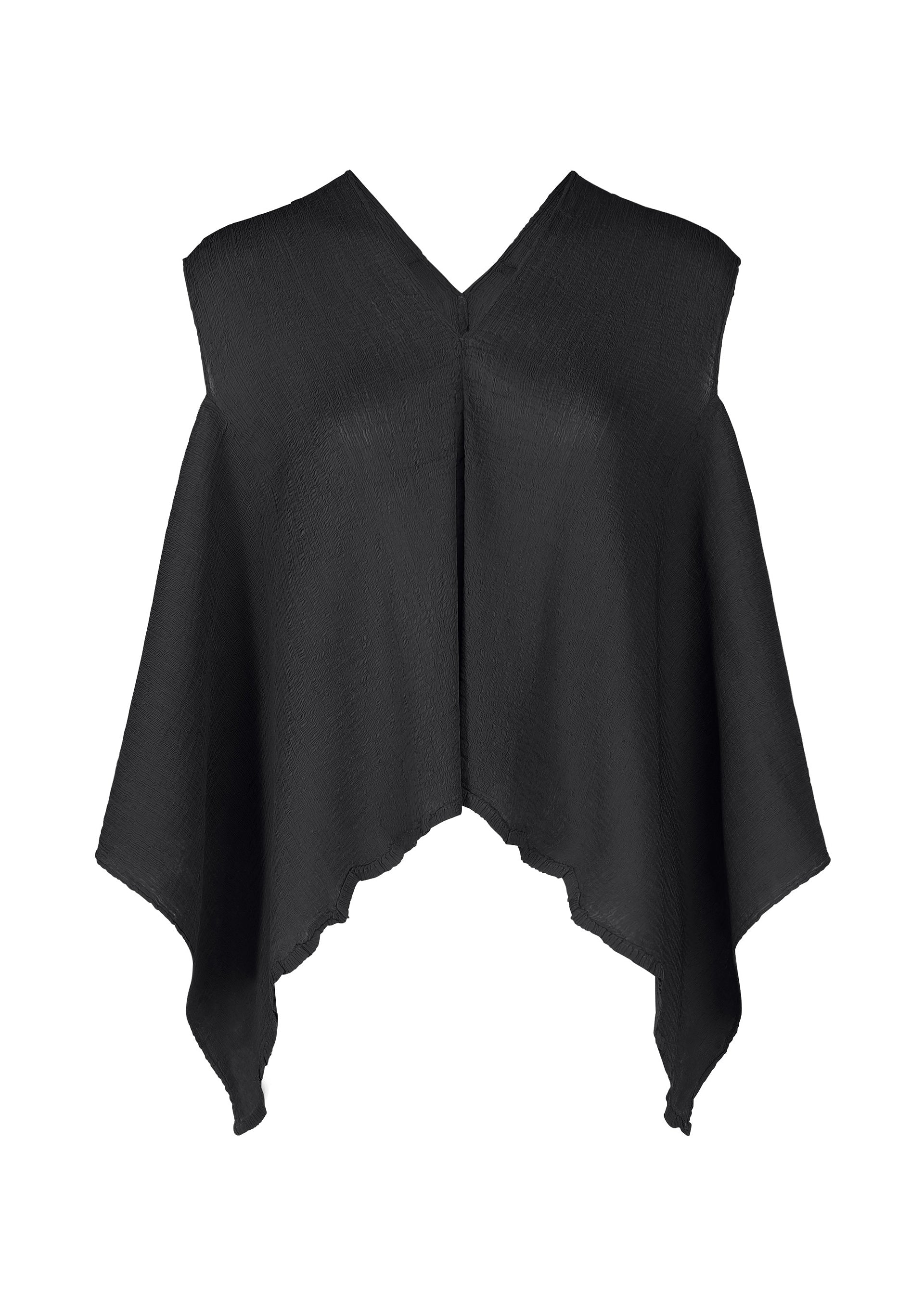Flat See-Through Crepe - BLACK