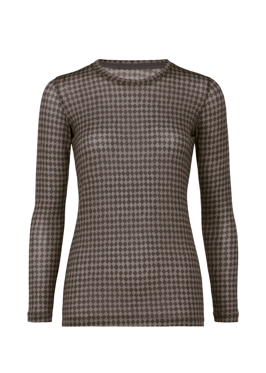 Diamond Wool Mix Jersey - GRAY-HUED